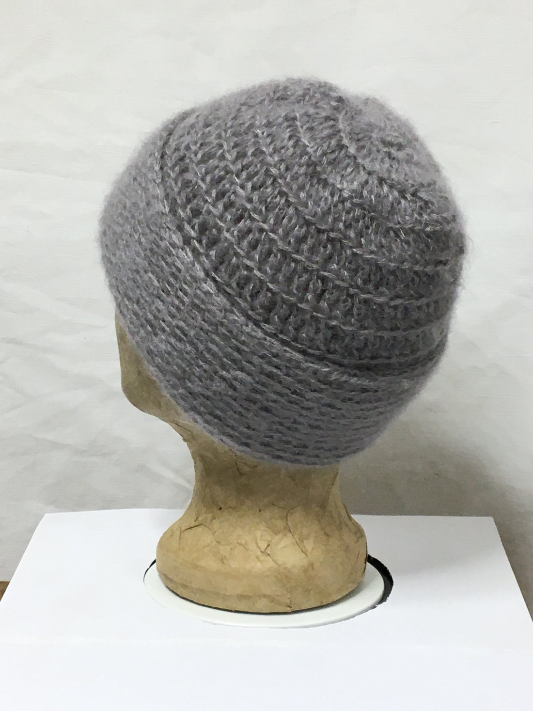 Häkel-Set Mütze Hellgrau