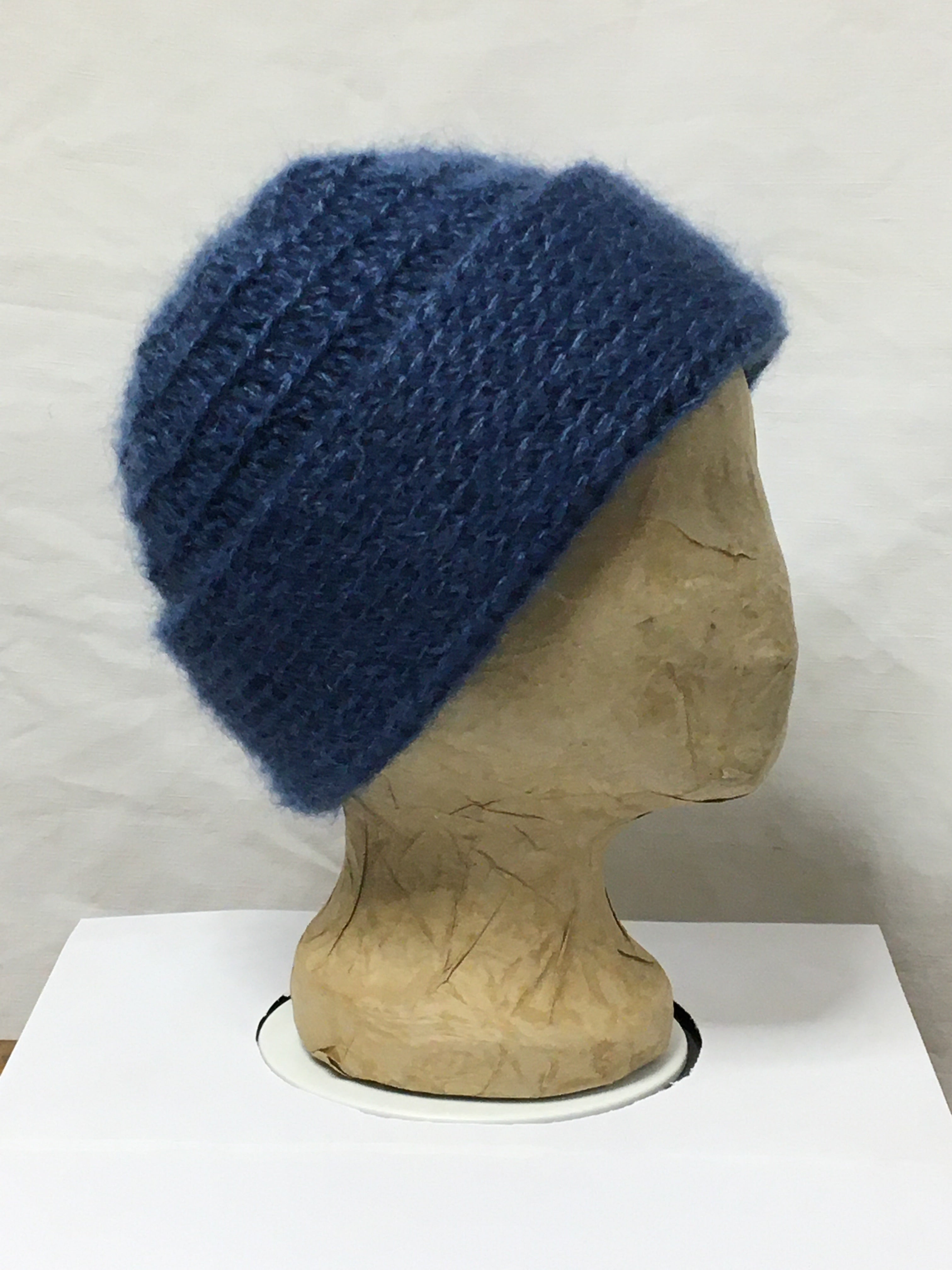 Häkel-Set Mütze Taubenblau