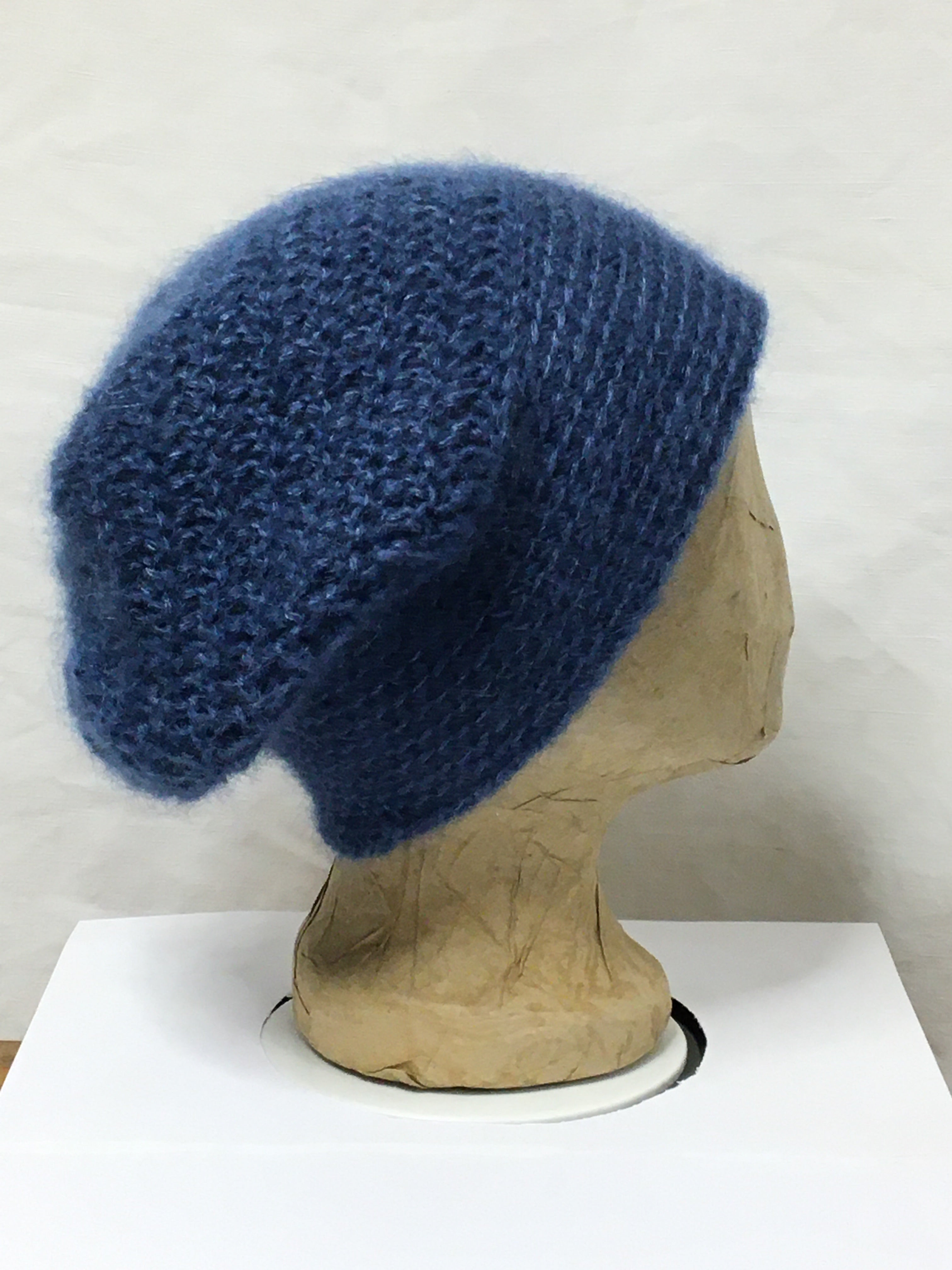 Häkel-Set Mütze Taubenblau