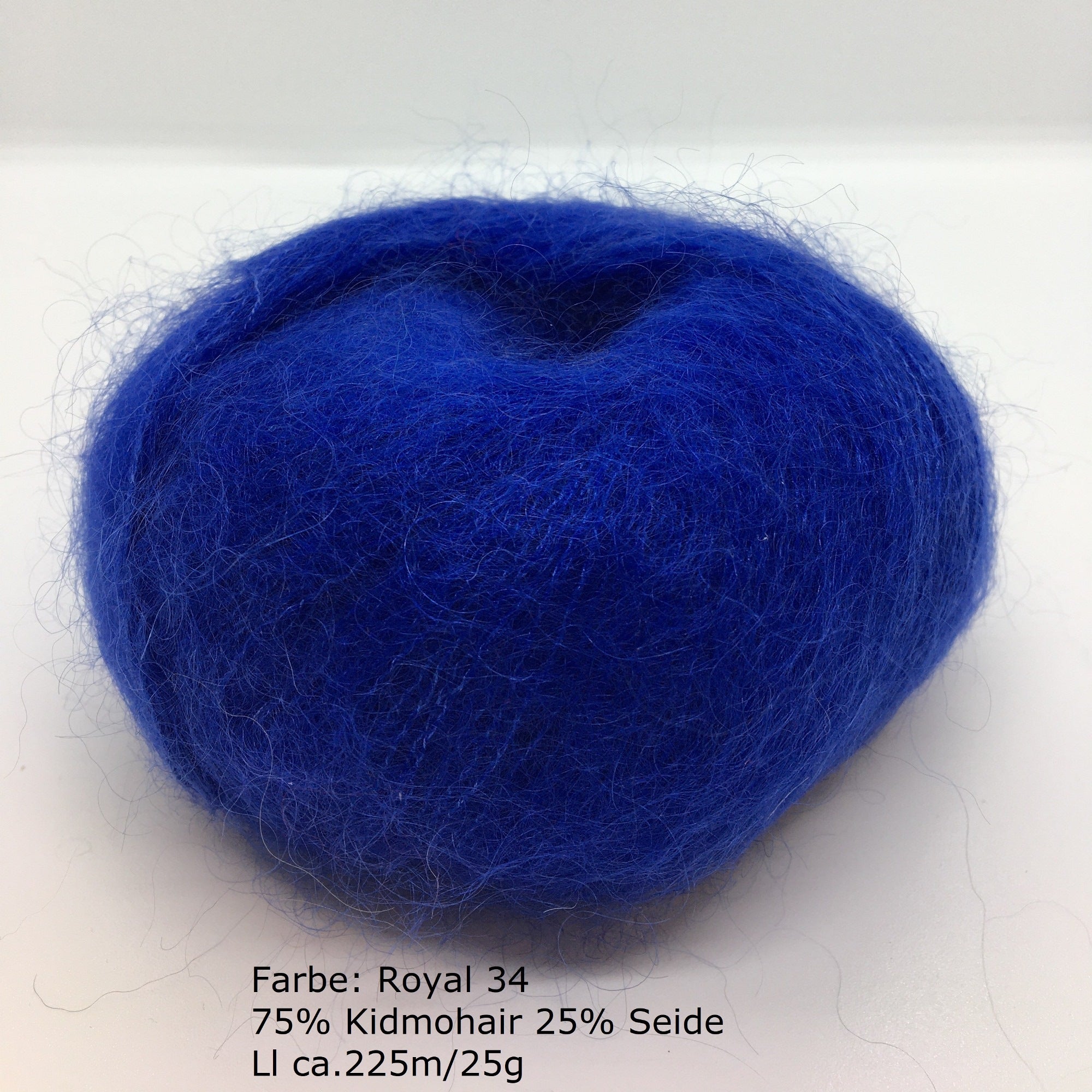 Kidmohair-Seiden Knäuel Royal