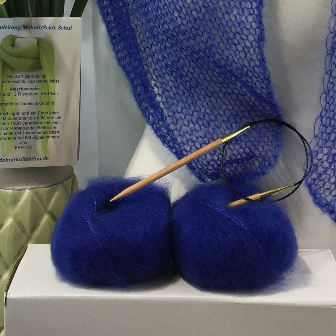 Strick-Set Schal Royal