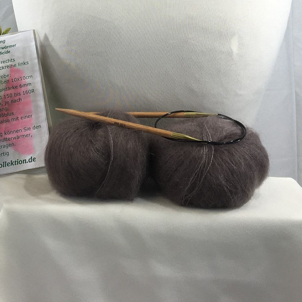 Strick-Set Loop Taupe