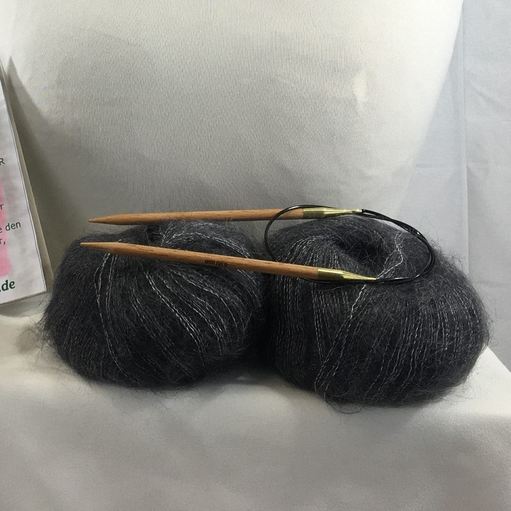 Strick-Set Loop Anthrazit