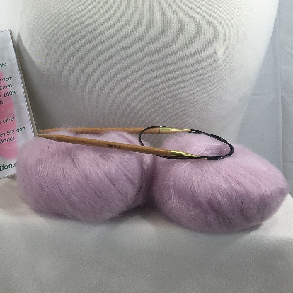 Strick-Set Loop Hellrosa