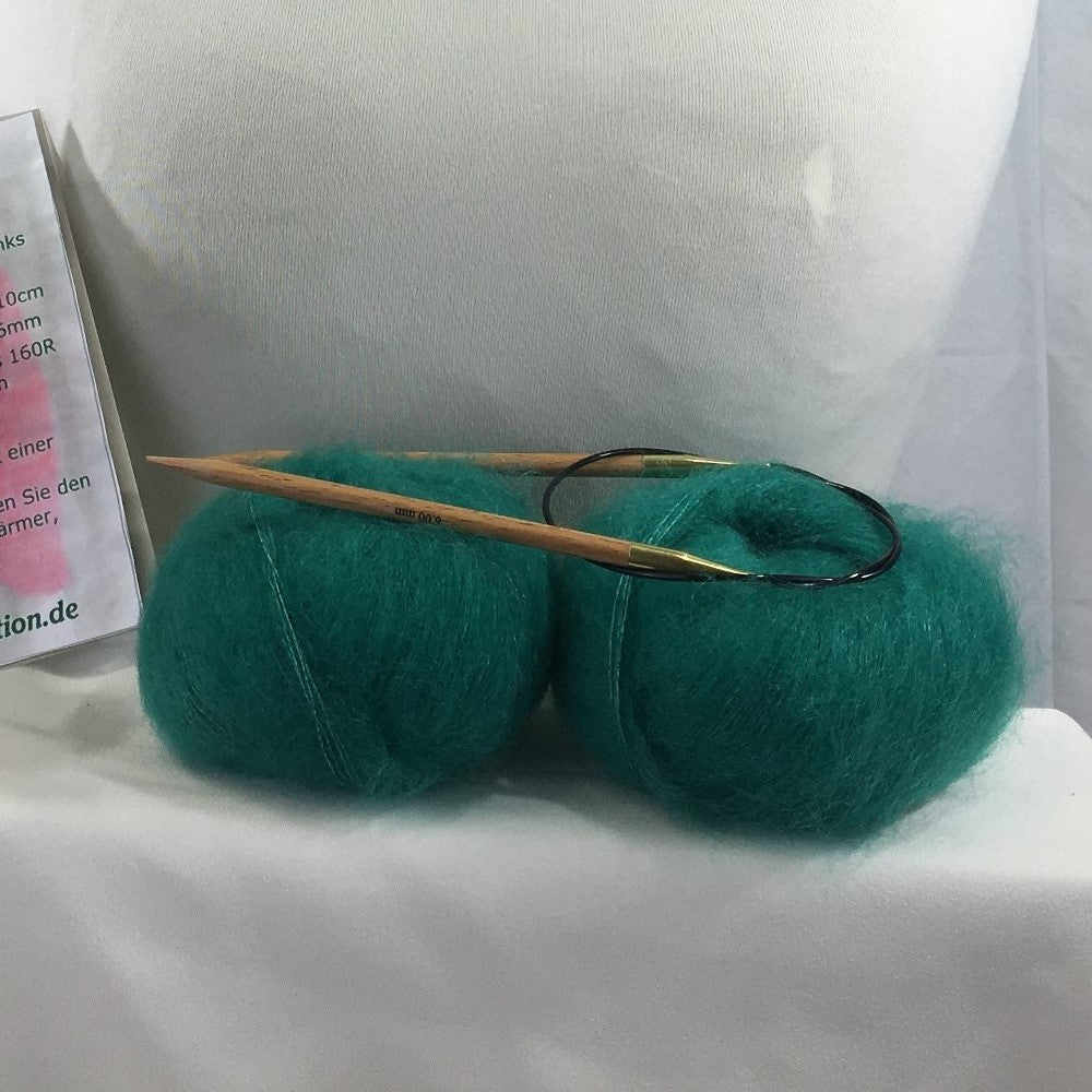 Strick-Set Loop Smaragd