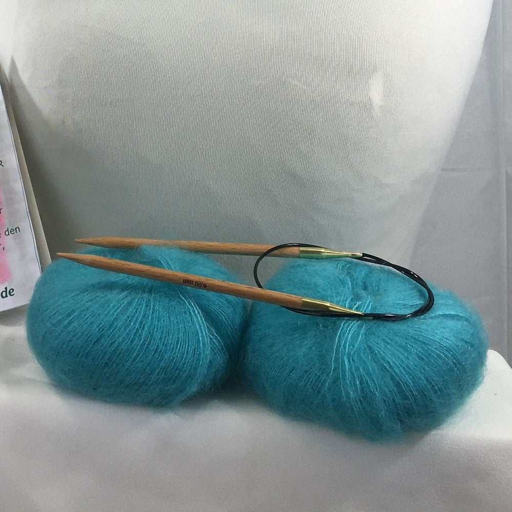 Strick-Set Loop Türkis