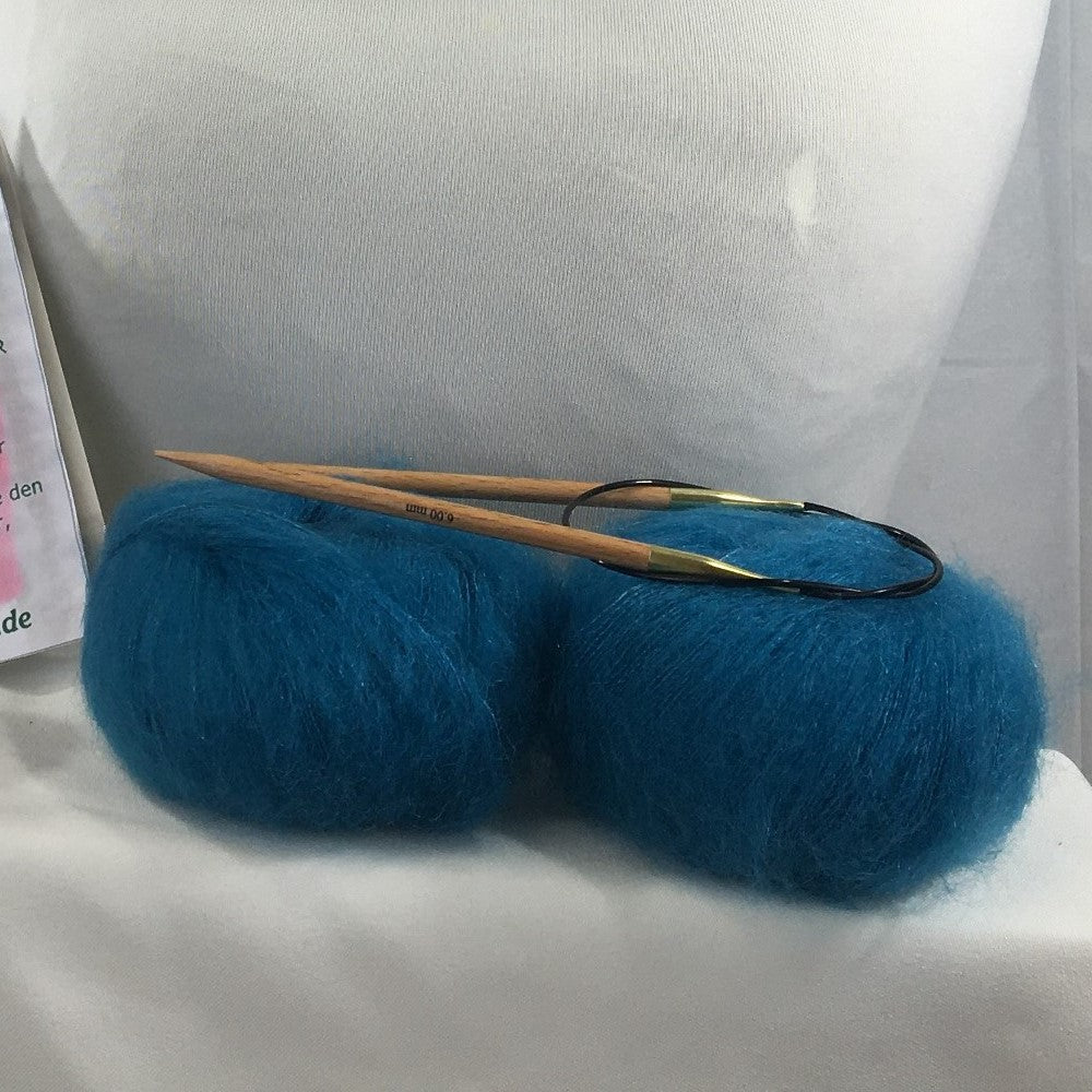 Strick-Set Loop Lagune