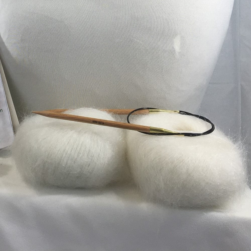 Strick-Set Loop Natur