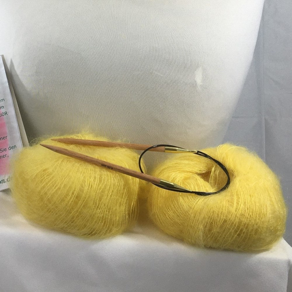 Strick-Set Loop Gelb