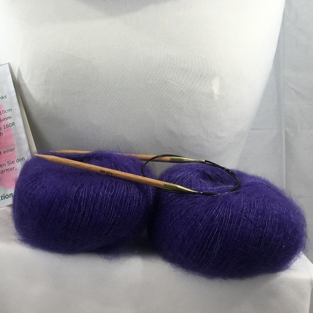 Strick-Set Loop Lila