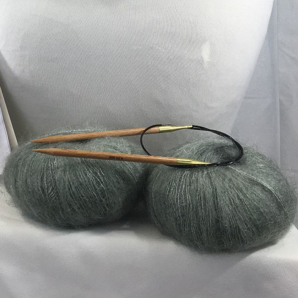 Strick-Set Loop Salbei