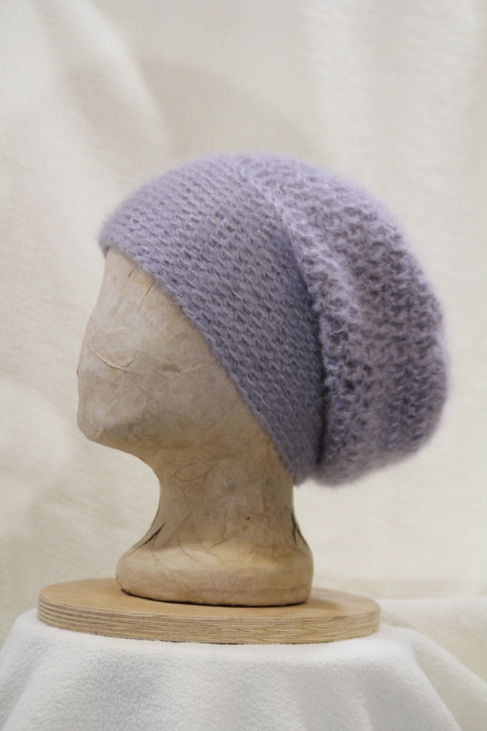 Mütze Häkelmütze Hellgrau