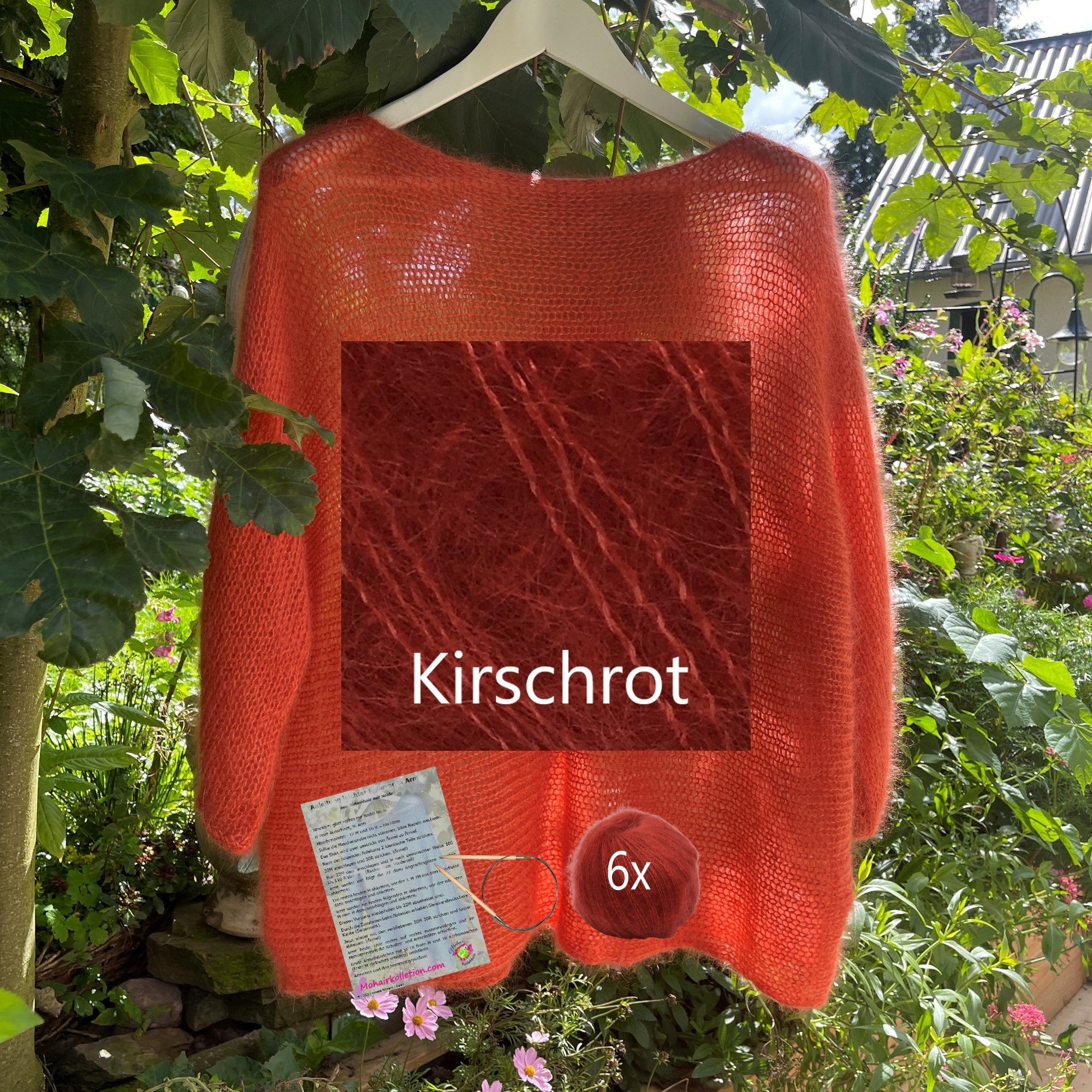 Strick-Set Leichter Pullover 3/4 Arm Größe II