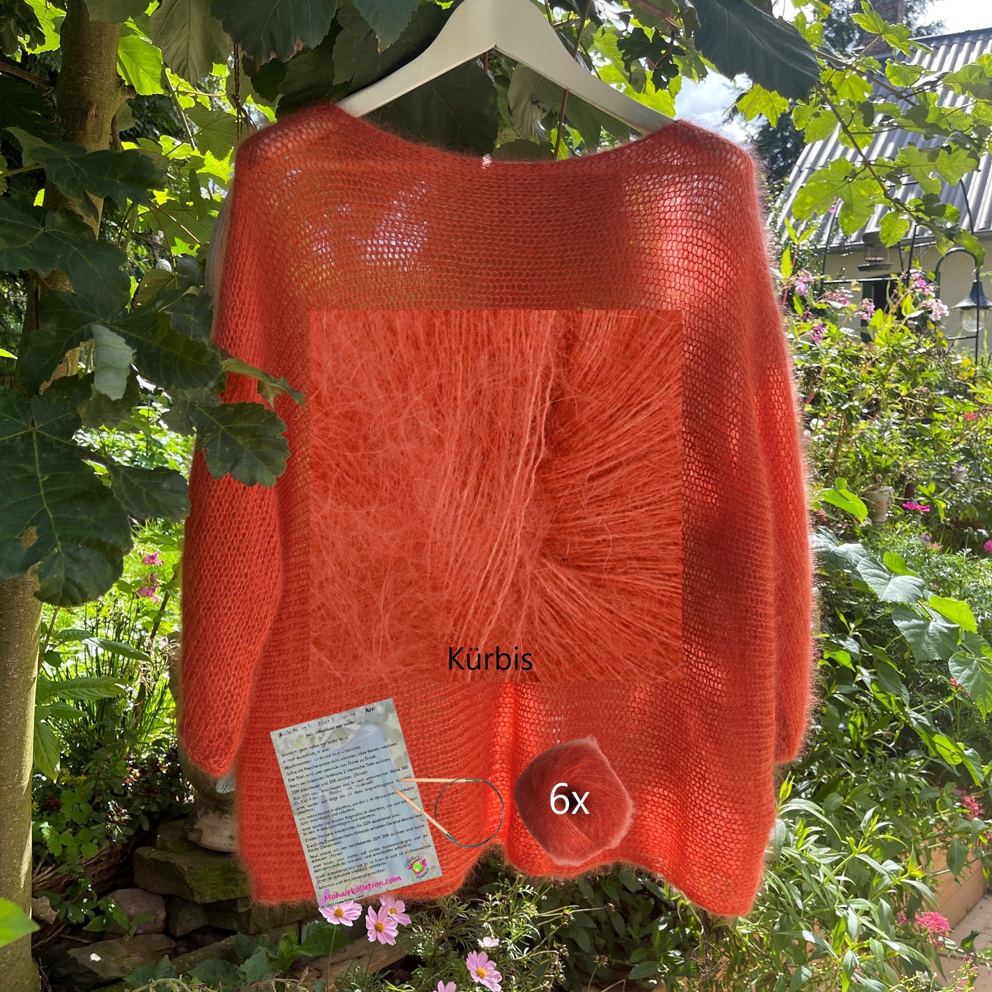 Strick-Set Leichter Pullover 3/4 Arm Größe II