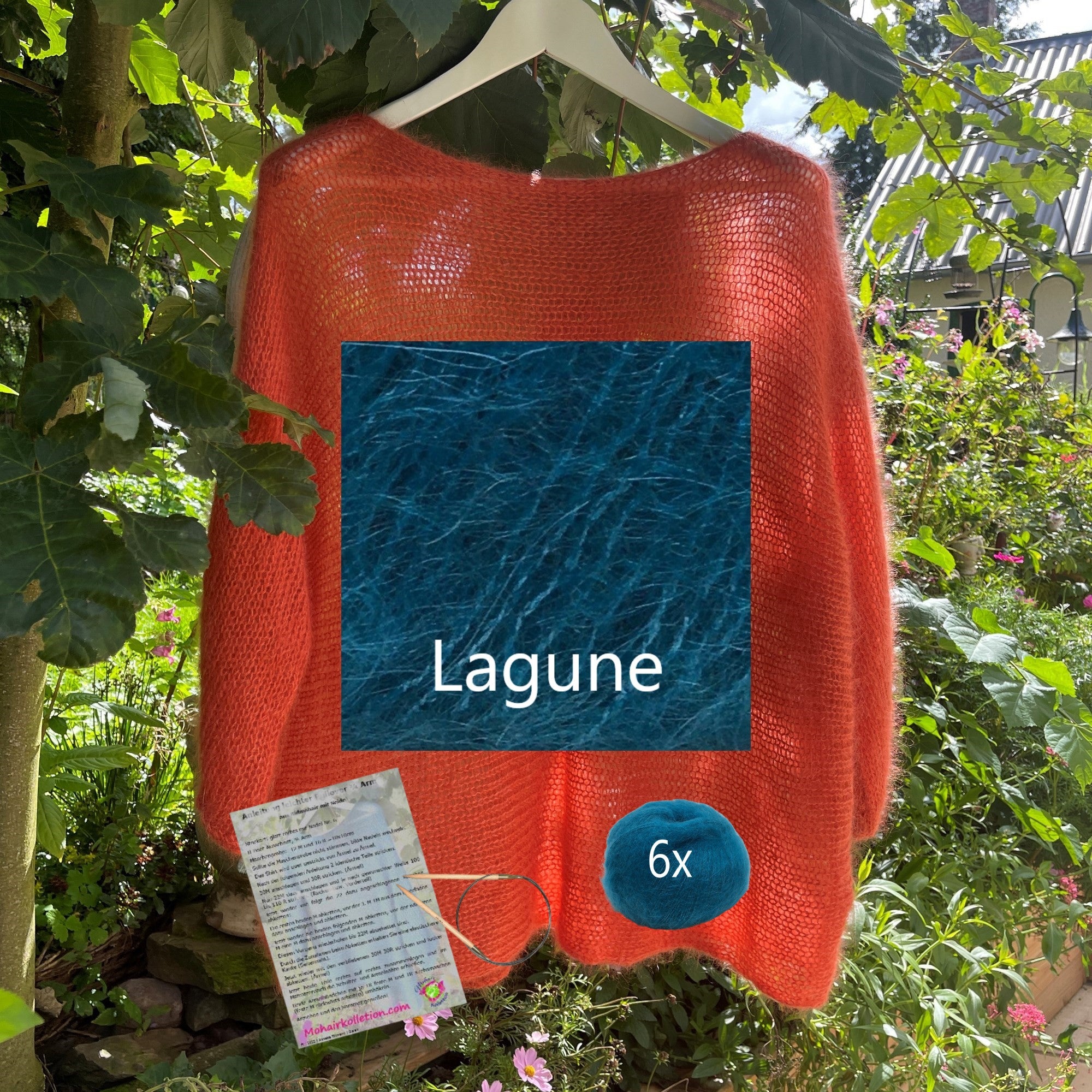 Strick-Set Leichter Pullover 3/4 Arm Größe II