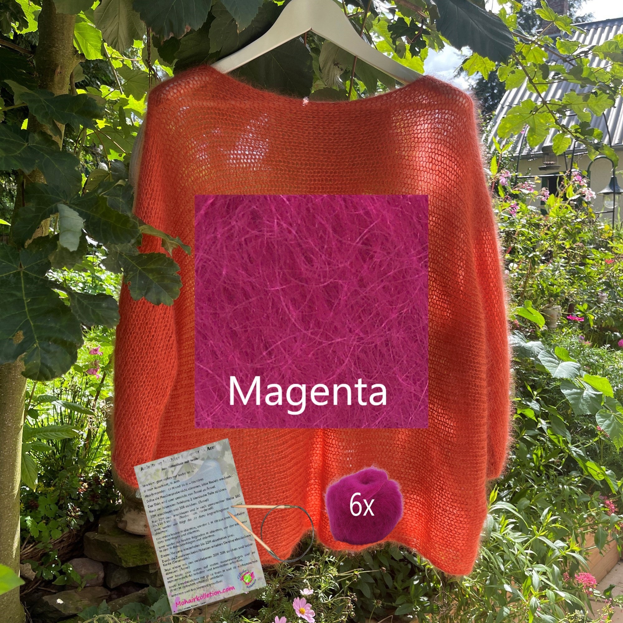 Strick-Set Leichter Pullover 3/4 Arm Größe II