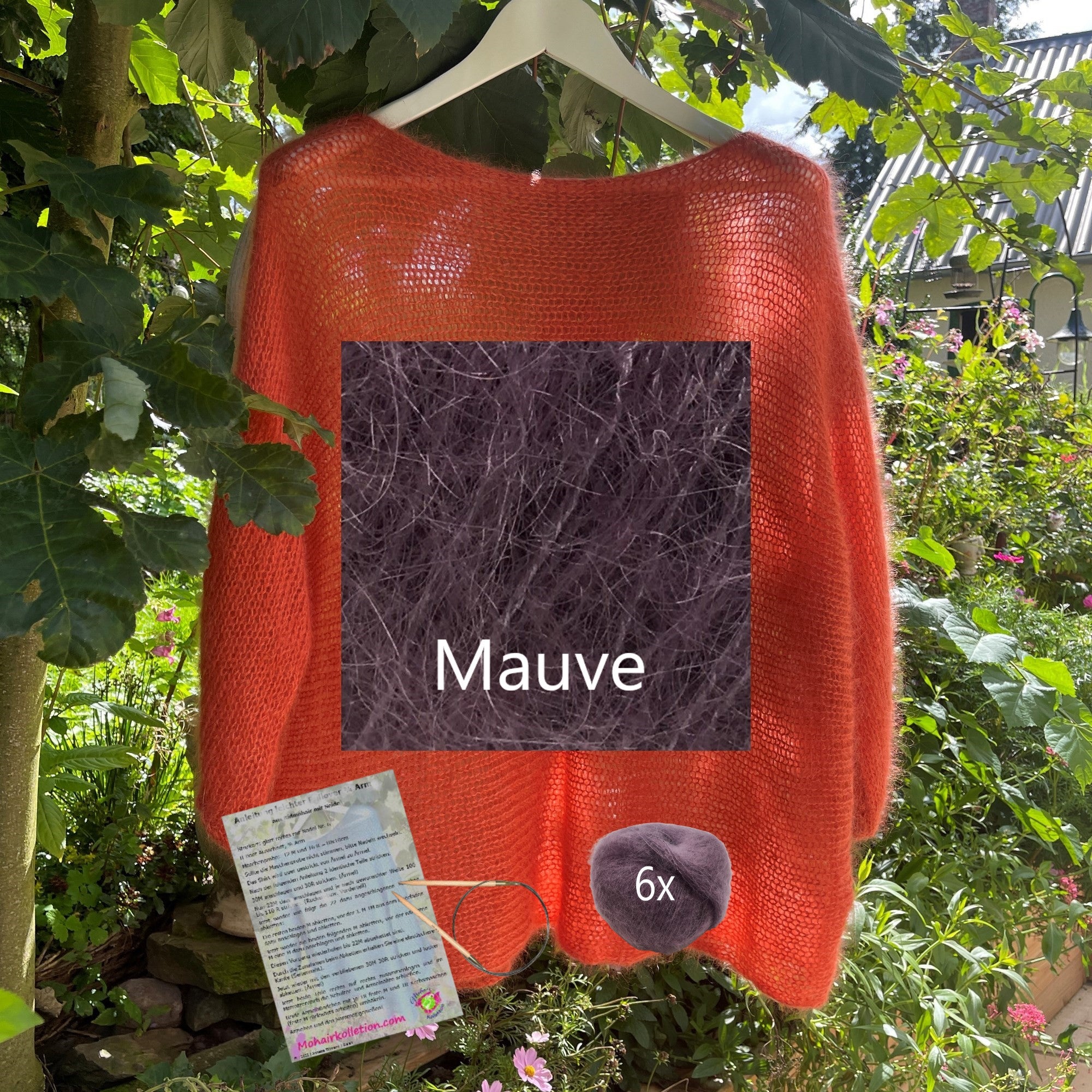 Strick-Set Leichter Pullover 3/4 Arm Größe II