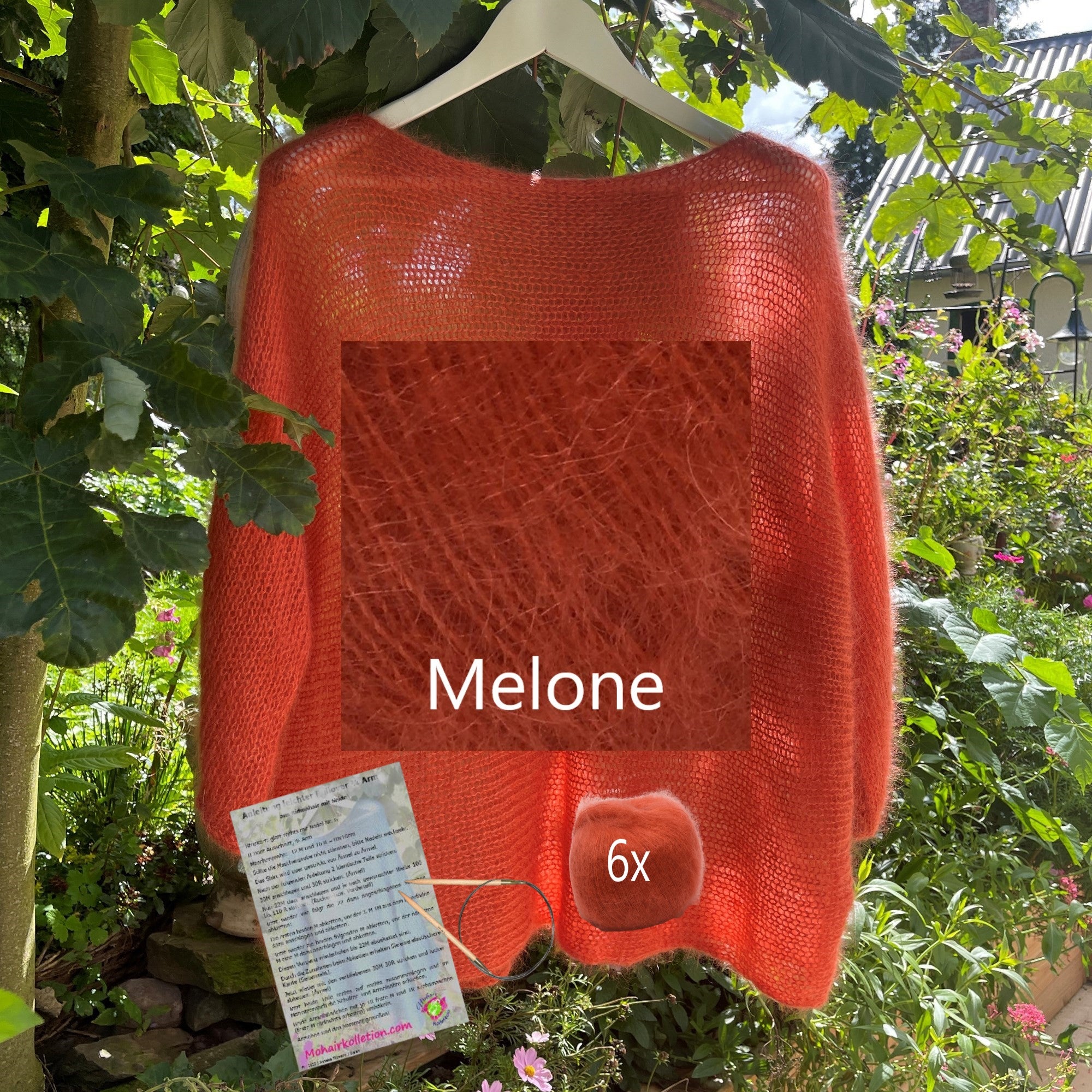 Strick-Set Leichter Pullover 3/4 Arm Größe II