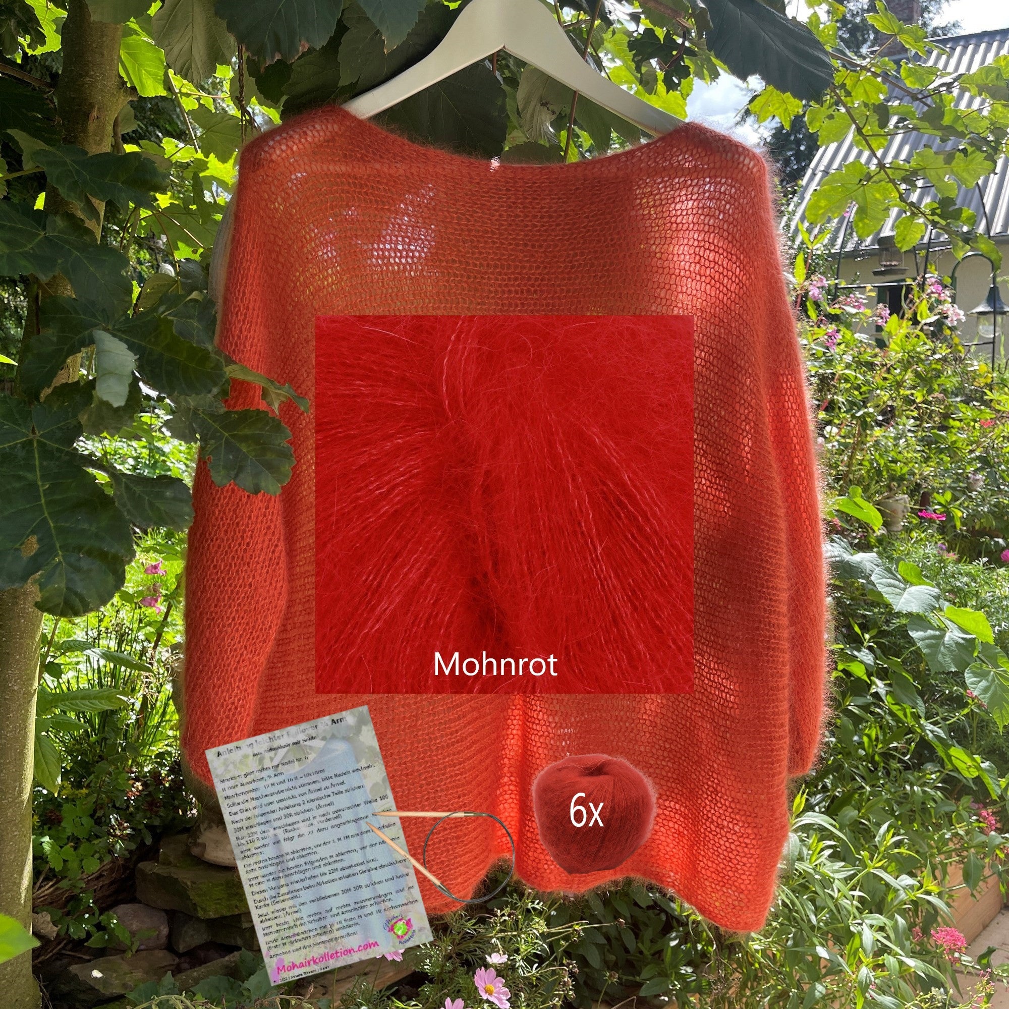 Strick-Set Leichter Pullover 3/4 Arm Größe II