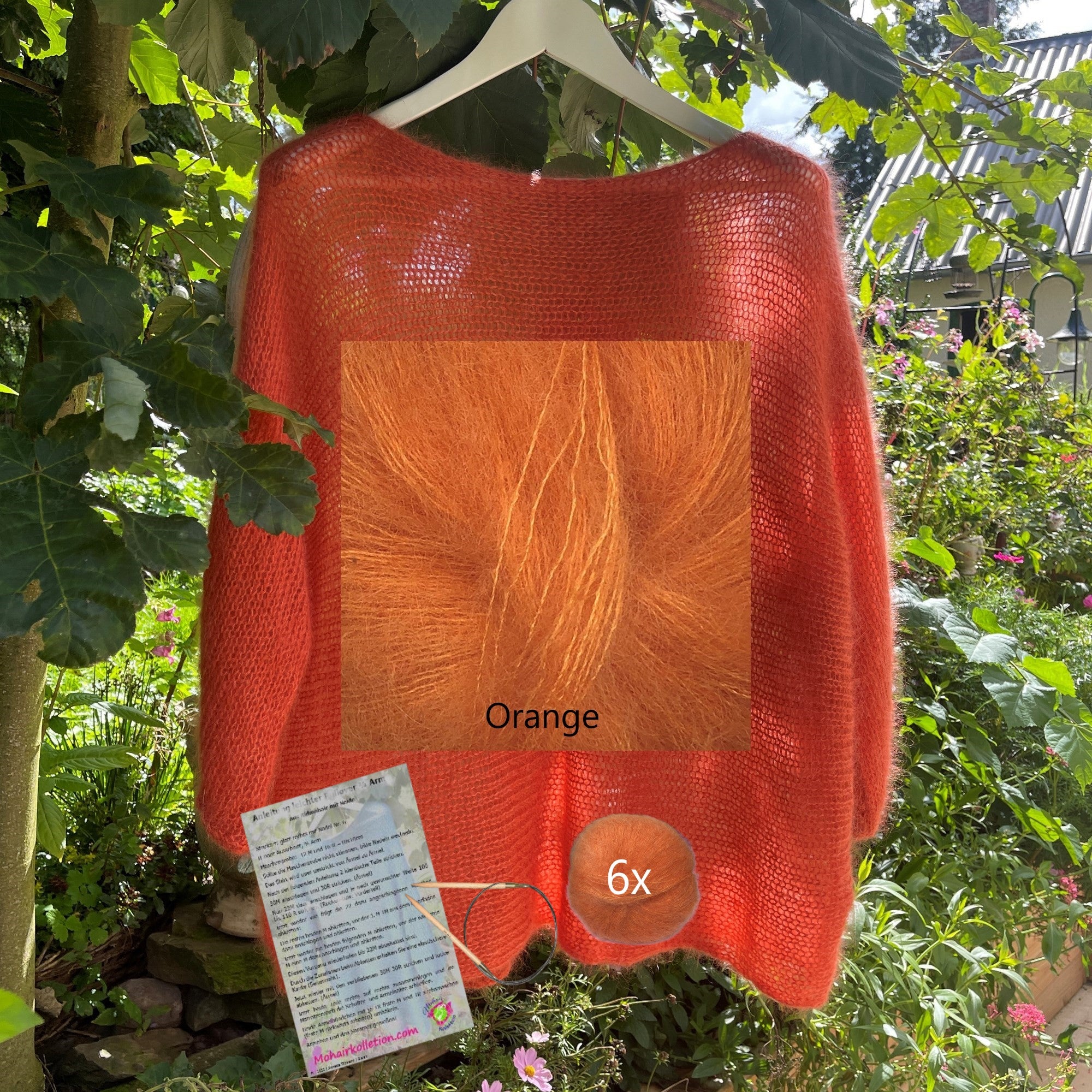 Strick-Set Leichter Pullover 3/4 Arm Größe II