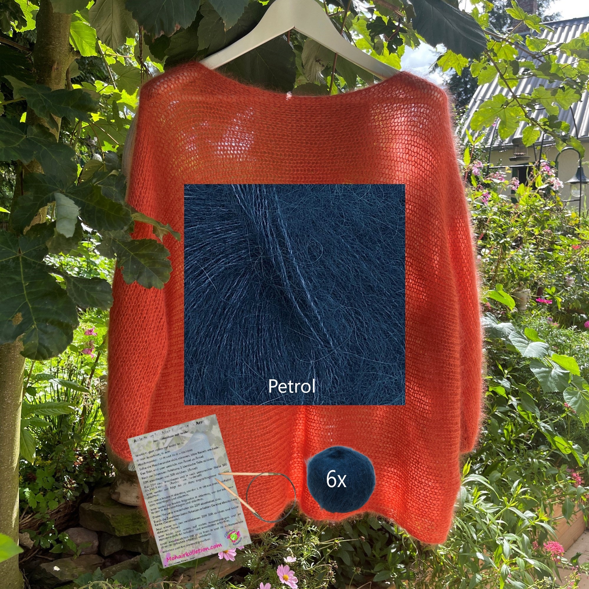 Strick-Set Leichter Pullover 3/4 Arm Größe II