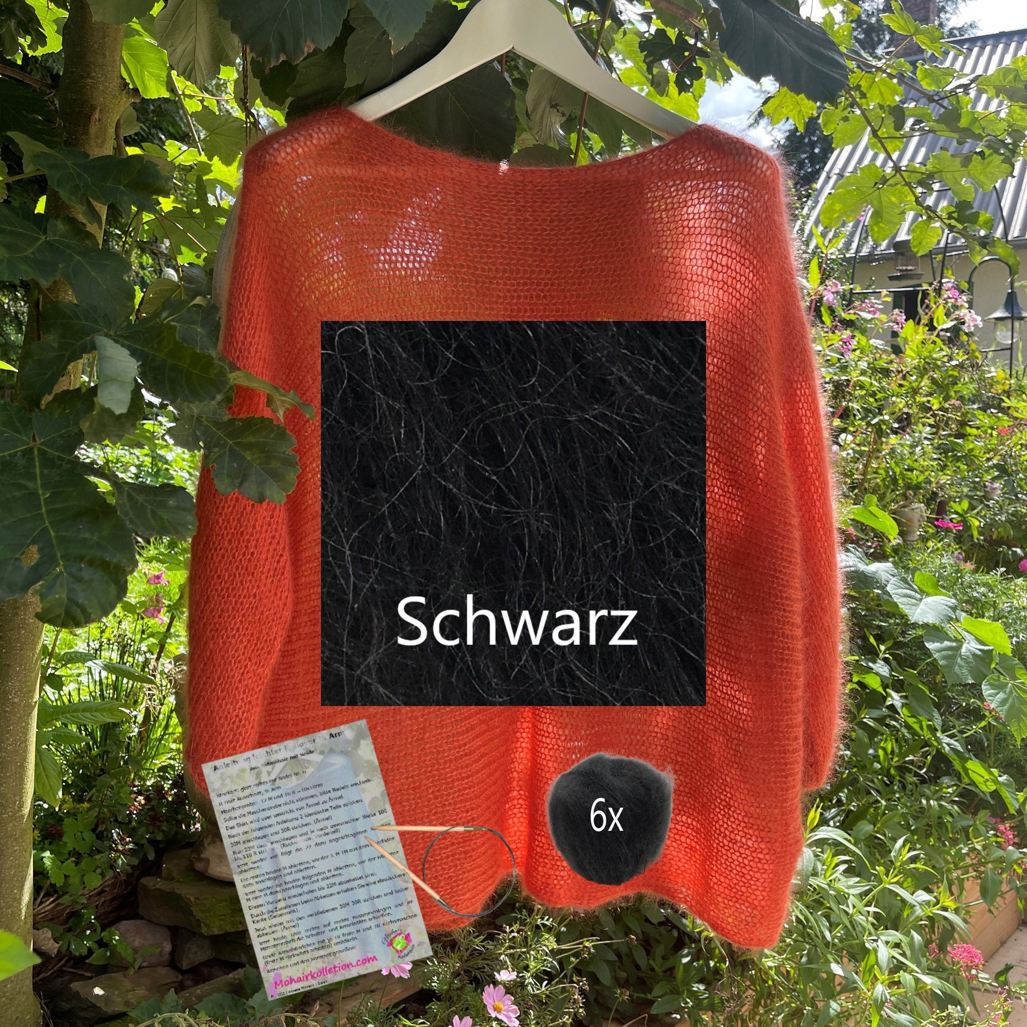 Strick-Set Leichter Pullover 3/4 Arm Größe II