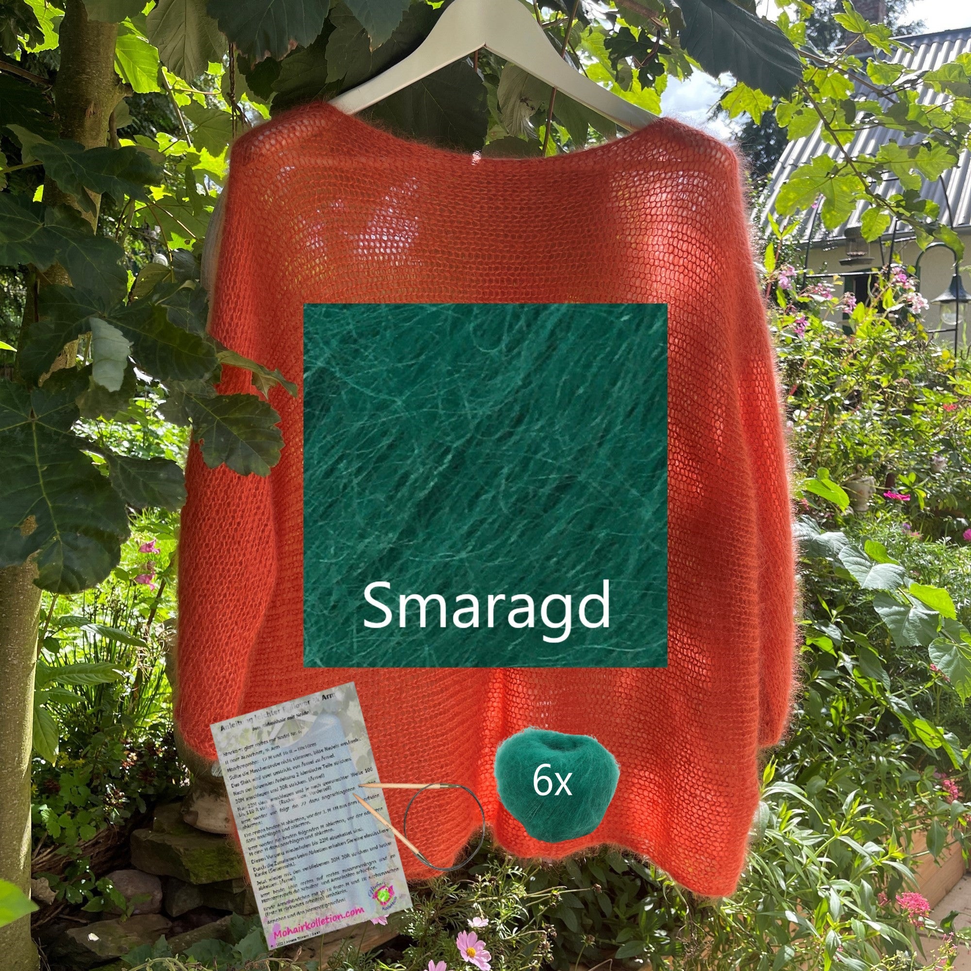 Strick-Set Leichter Pullover 3/4 Arm Größe II