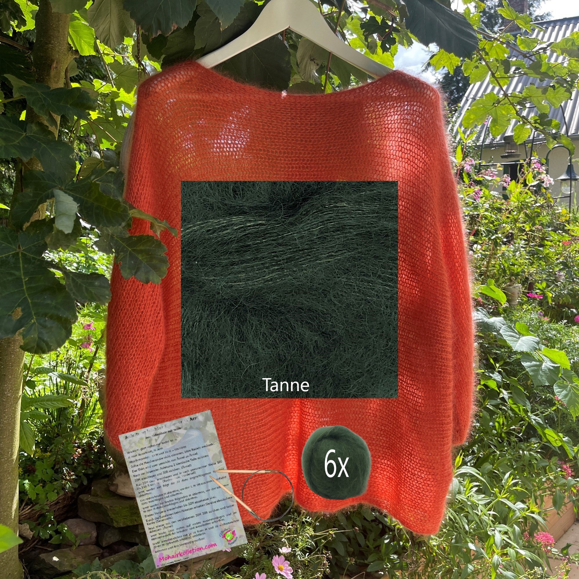 Strick-Set Leichter Pullover 3/4 Arm Größe II