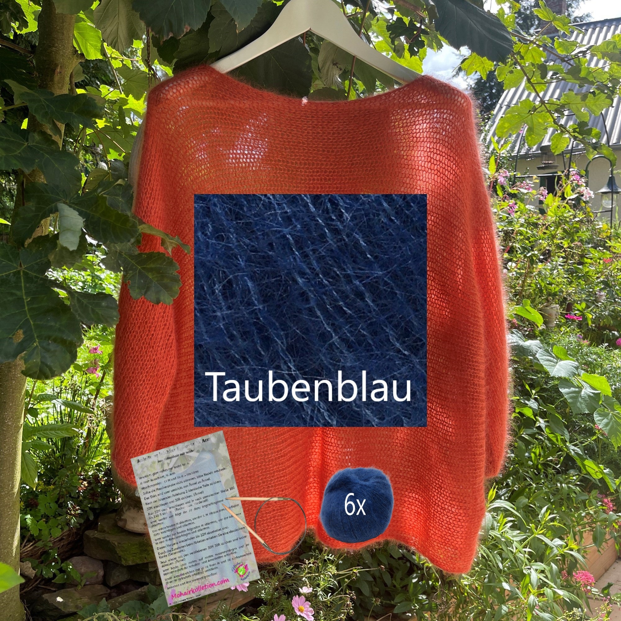 Strick-Set Leichter Pullover 3/4 Arm Größe II