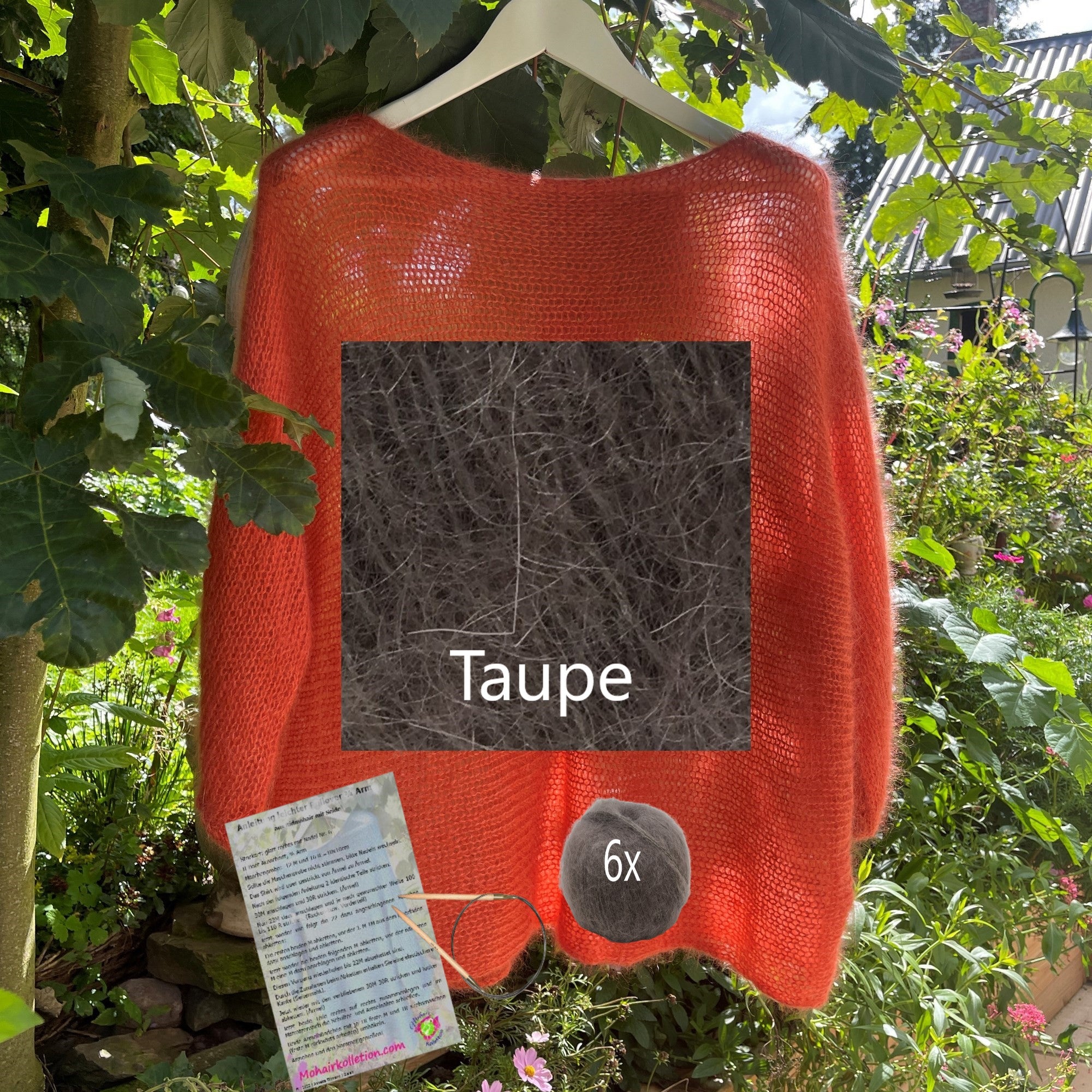 Strick-Set Leichter Pullover 3/4 Arm Größe II