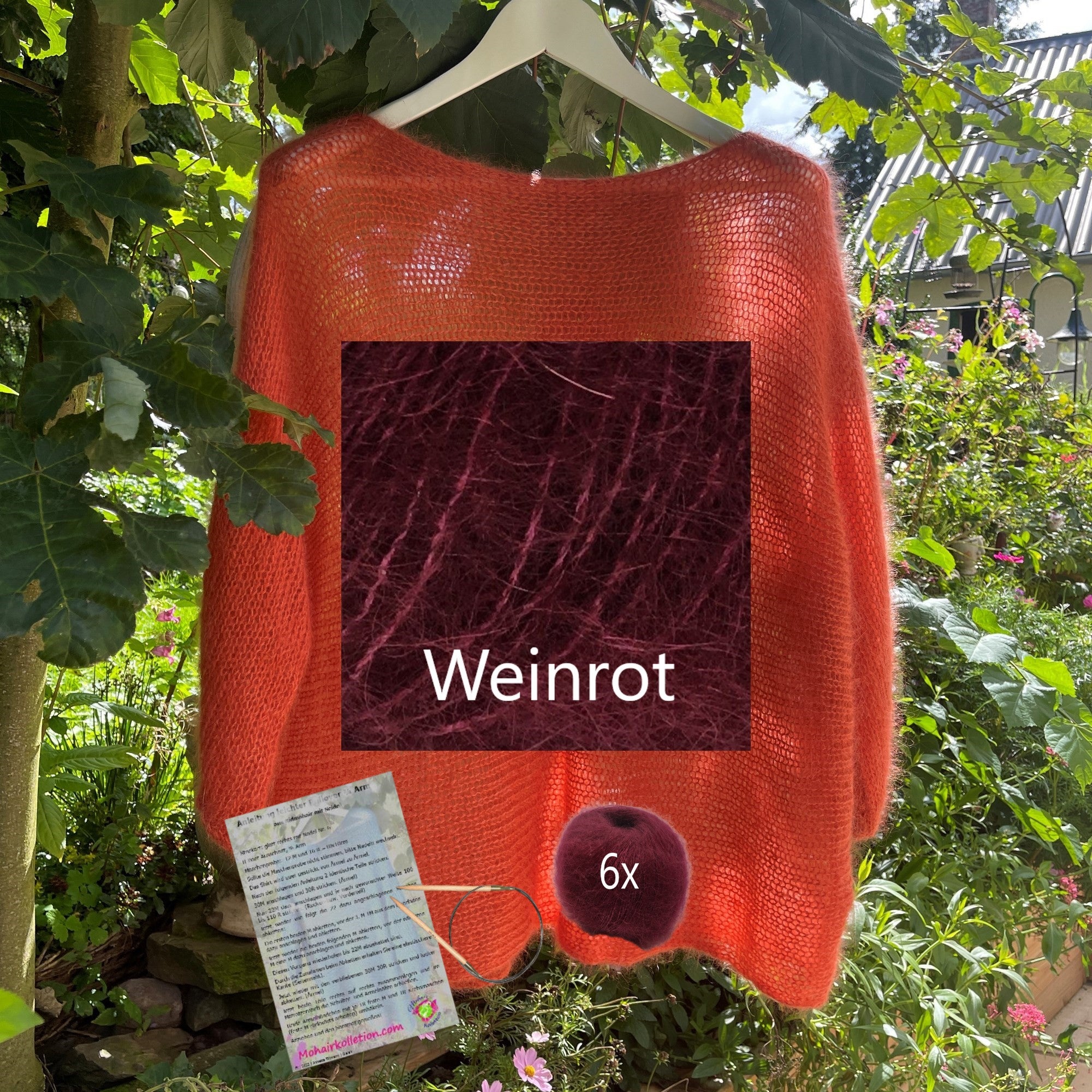 Strick-Set Leichter Pullover 3/4 Arm Größe II