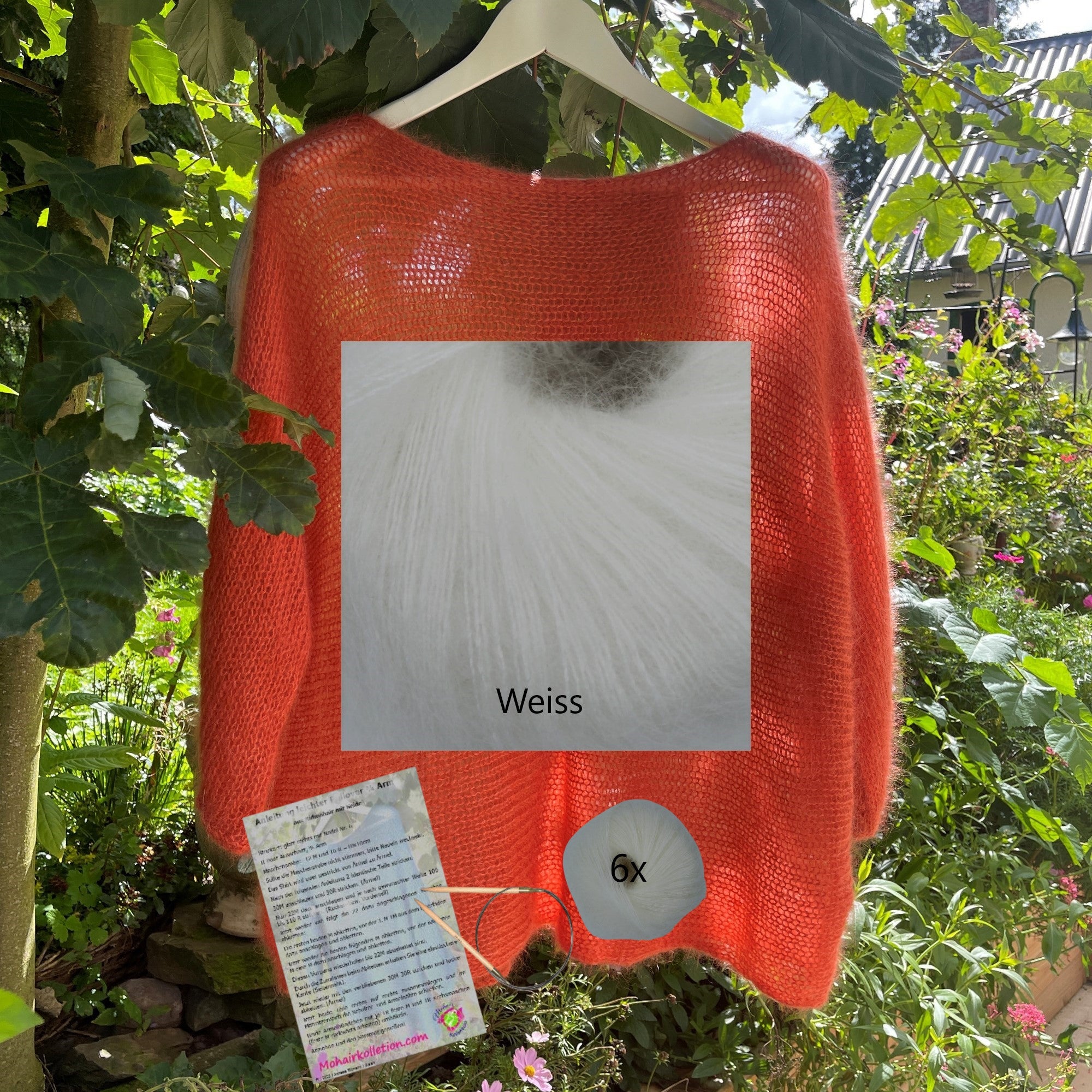 Strick-Set Leichter Pullover 3/4 Arm Größe II