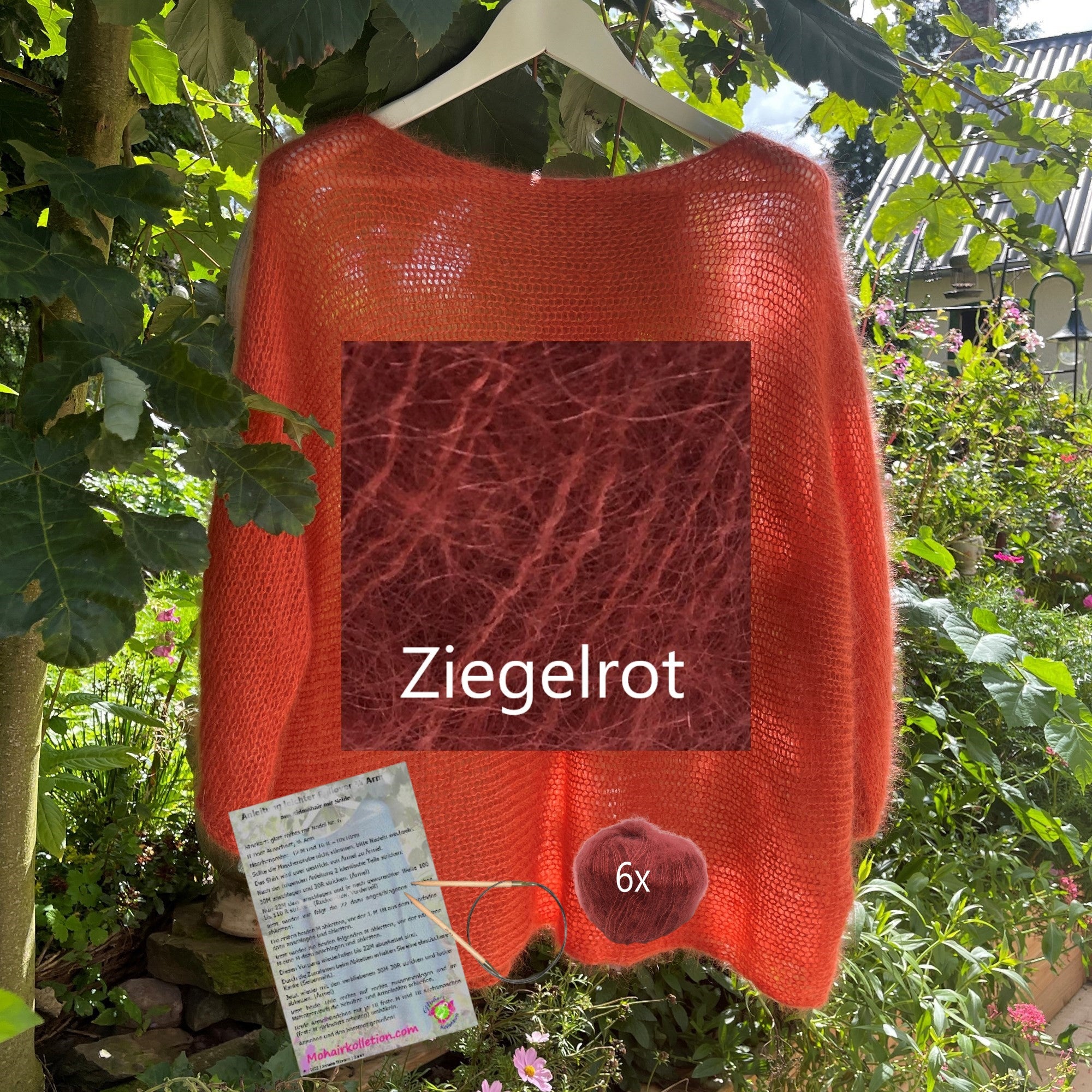 Strick-Set Leichter Pullover 3/4 Arm Größe II
