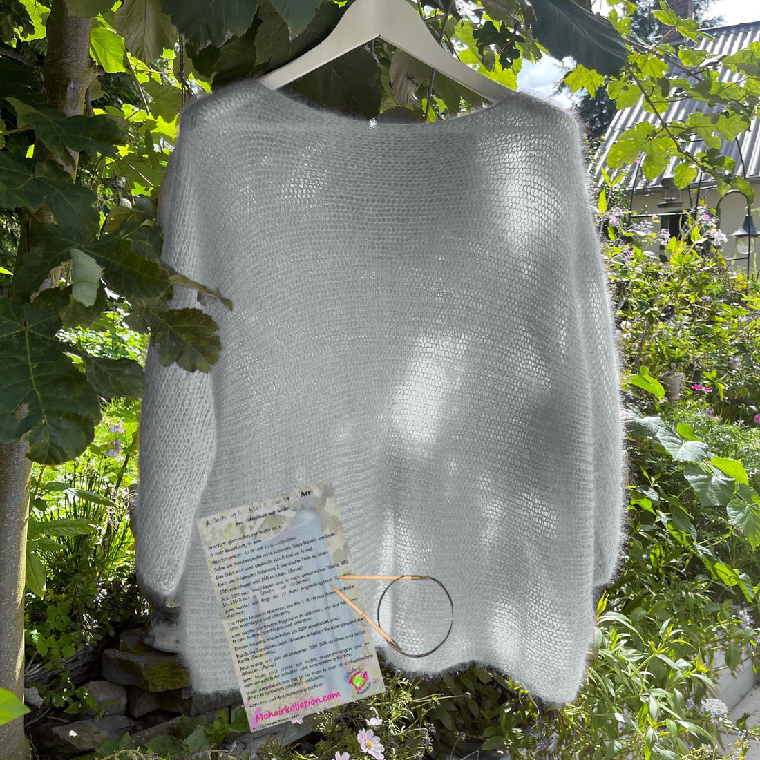 Strick-Set leichter Pullover 3/4 Arm Degradé