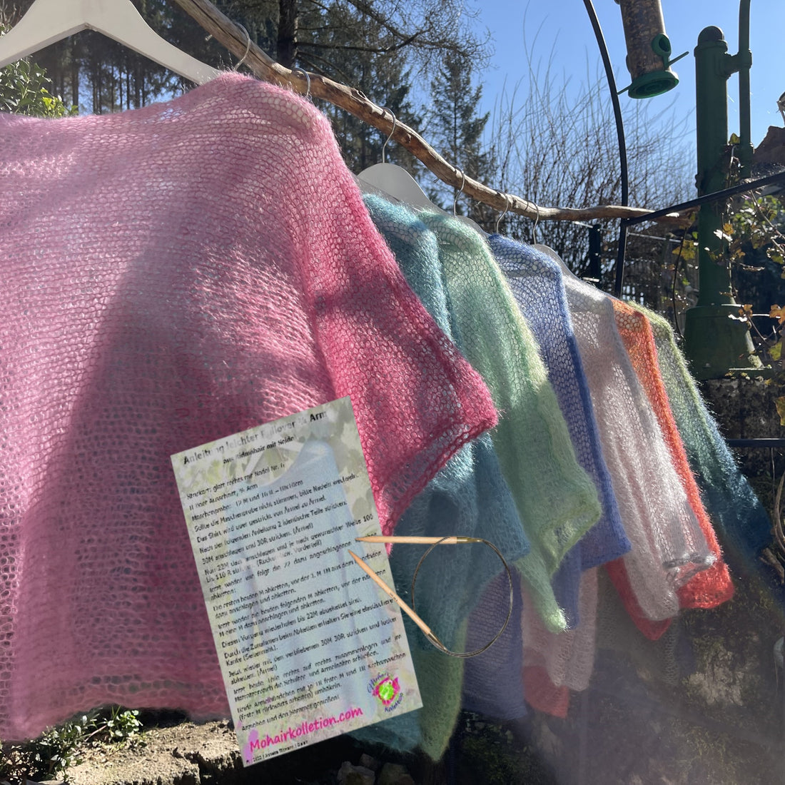 Strick-Set leichtes Shirt Degradé