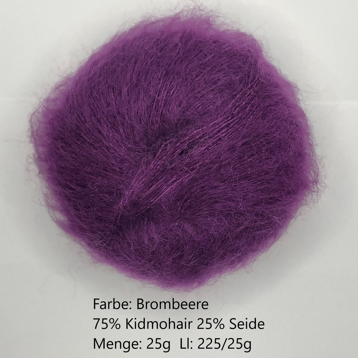 Kidmohair-Seiden Knäuel Brombeere