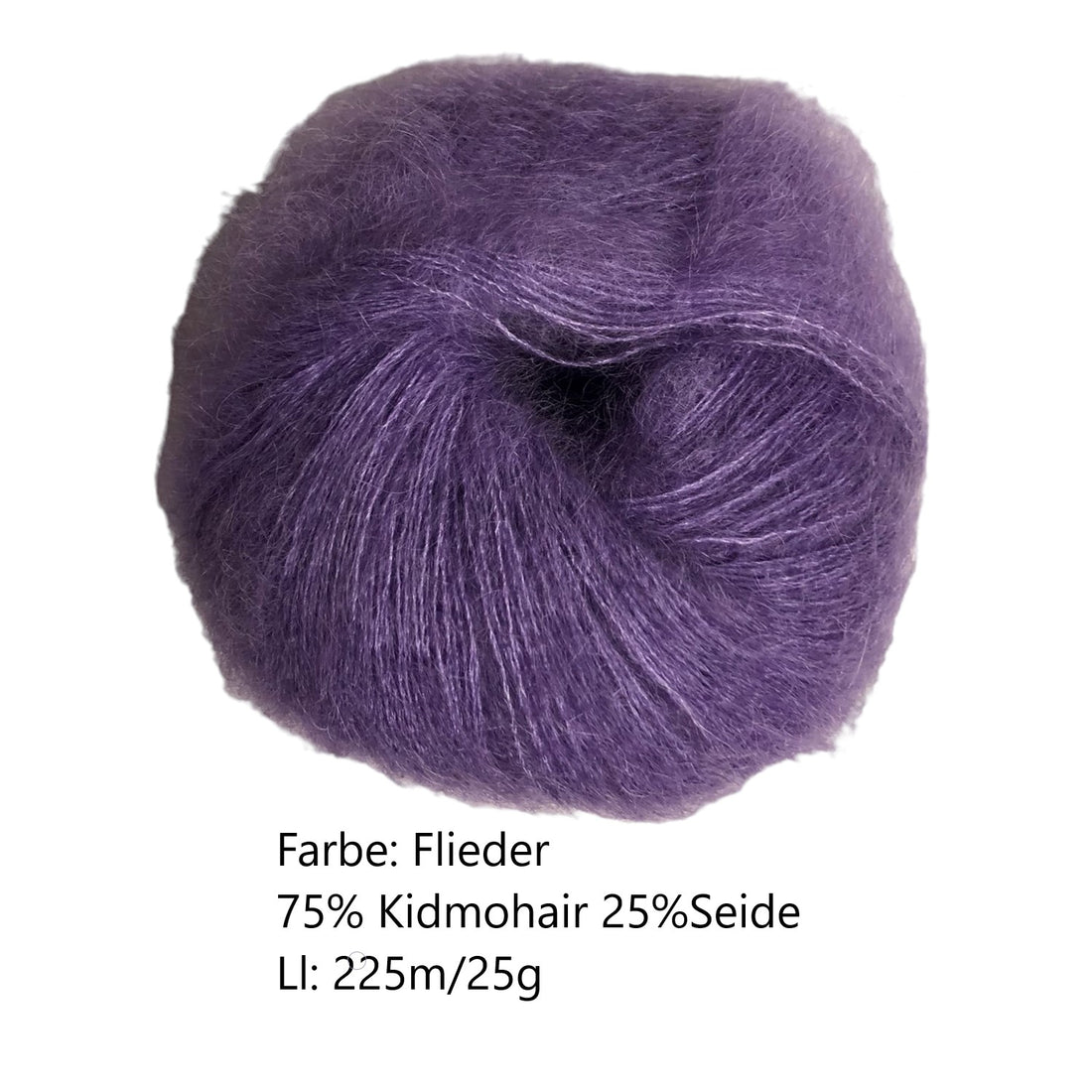 Kidmohair-Seiden Knäuel Flieder