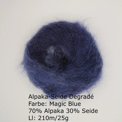 Alpaka Seide Degradé Magic Blue