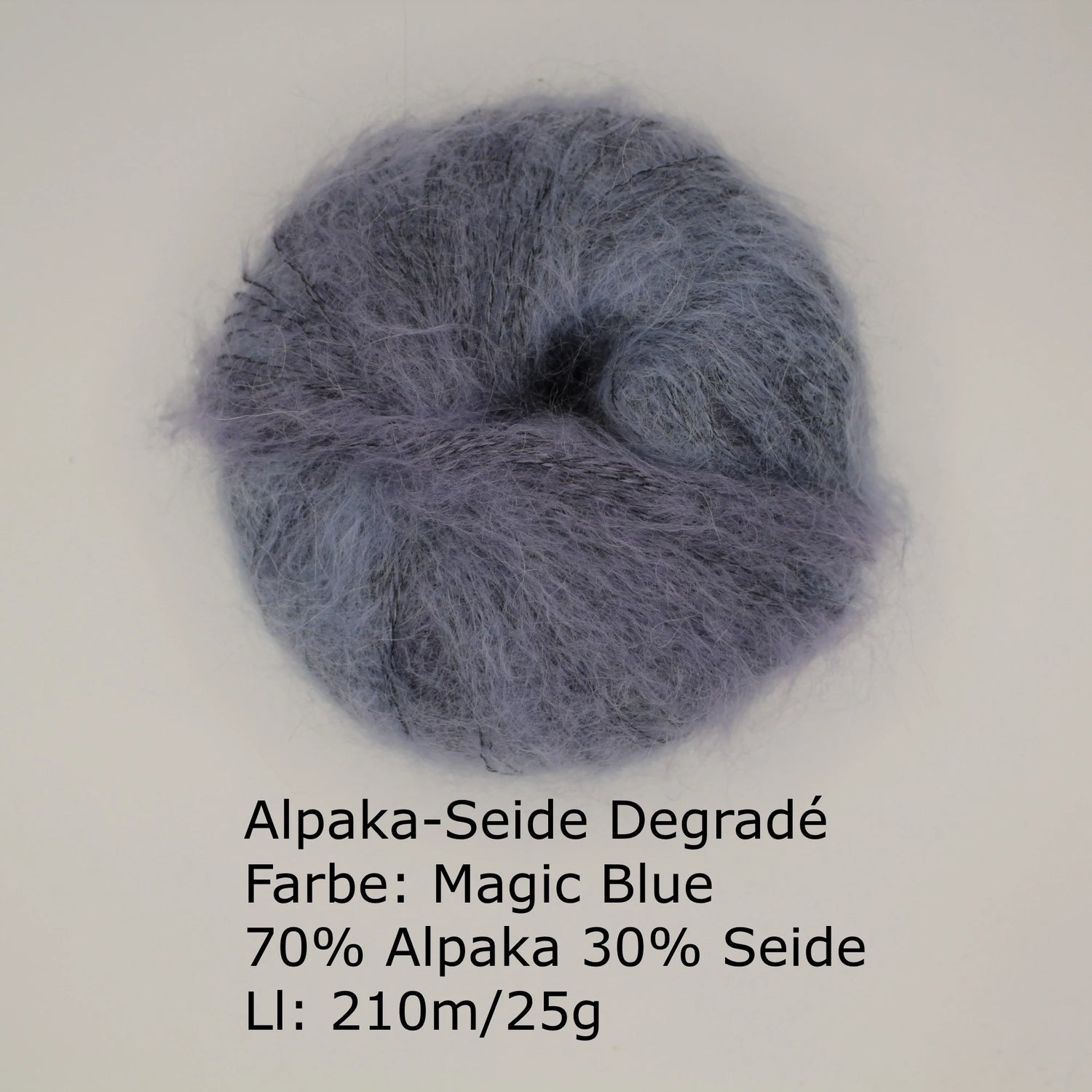 Alpaka Seide Degradé Magic Blue