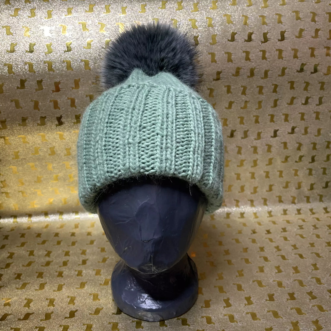 Alpaka Strickmütze Salbei