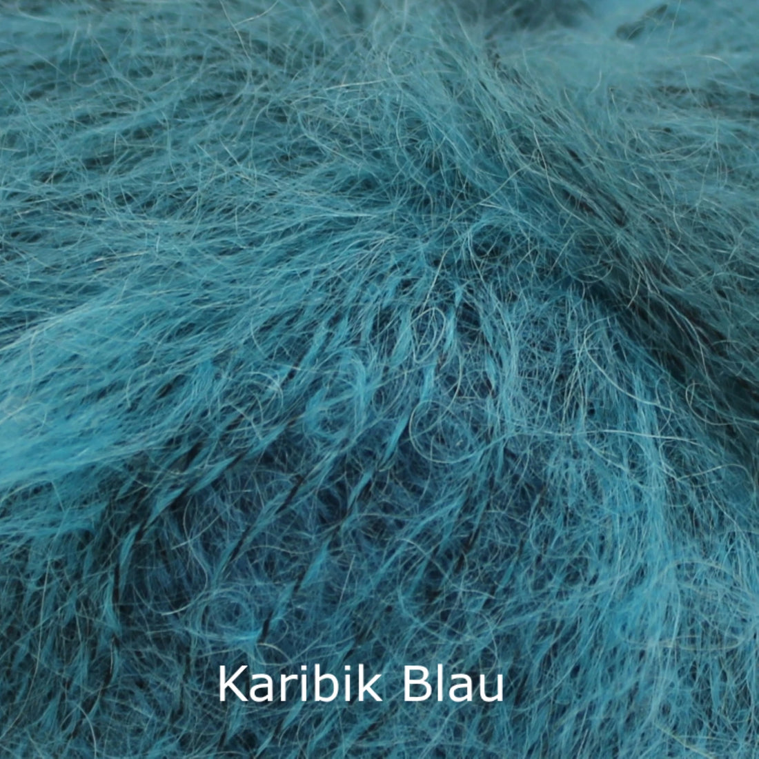 Alpaka Seide Degradé Karibik Blau