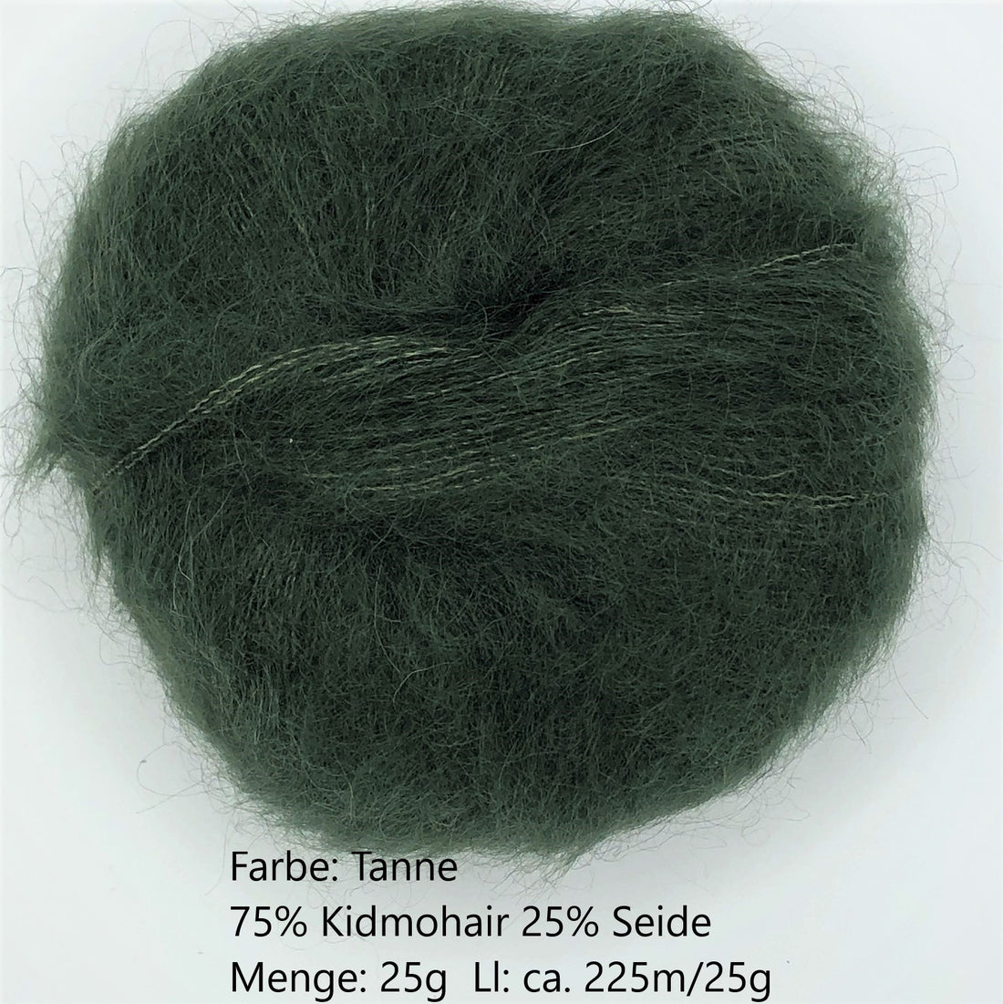 Kidmohair-Seiden Knäuel Tanne