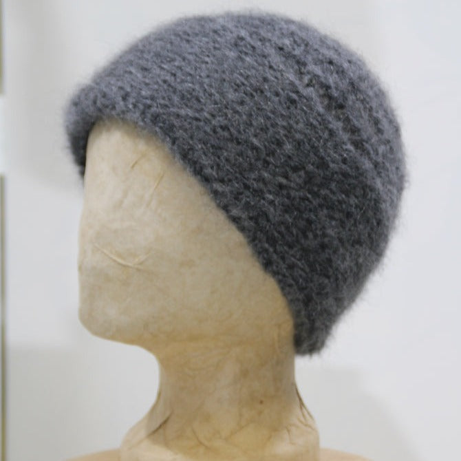 Mütze Häkelmütze Anthrazit