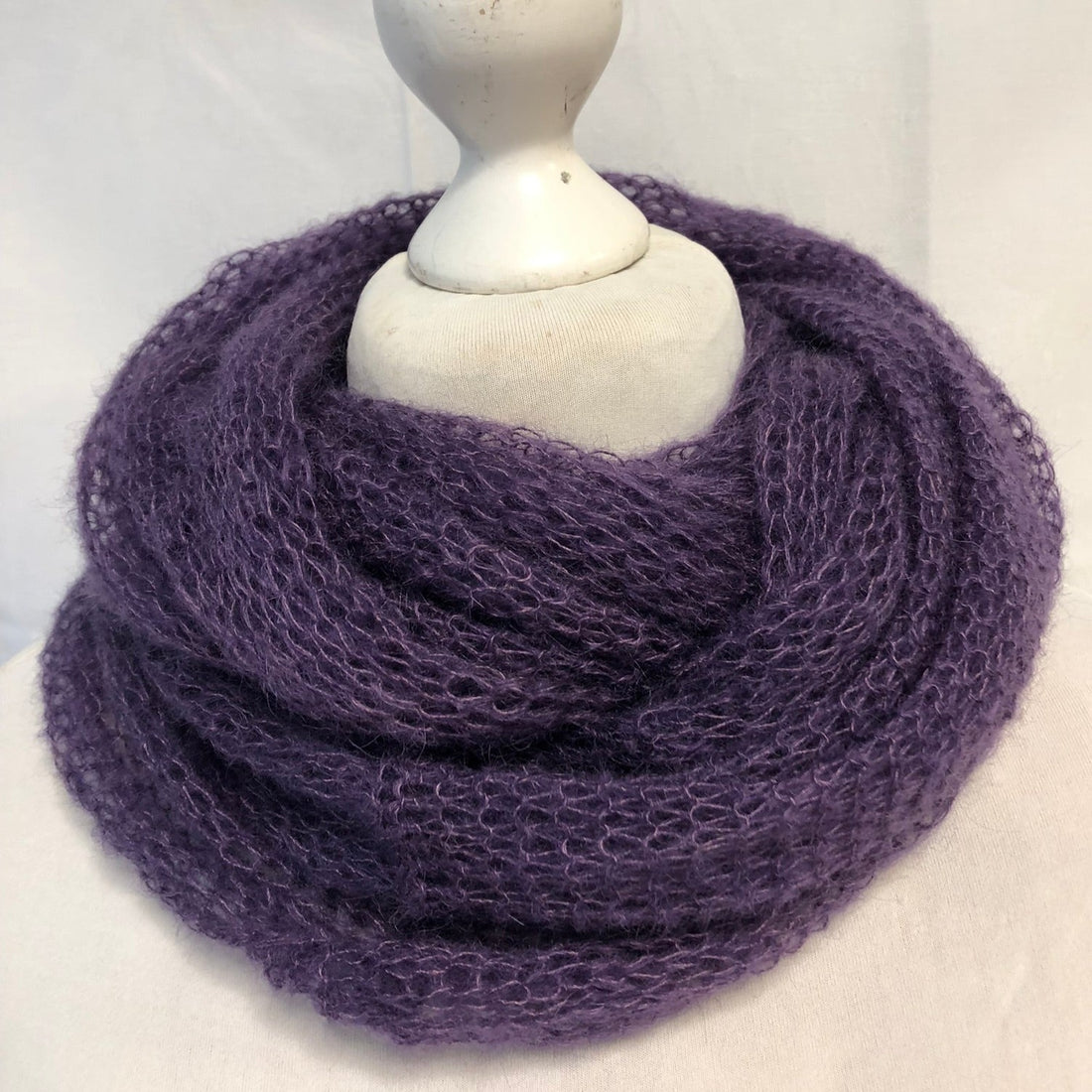 Kidmohair-Seiden Loop Pflaume