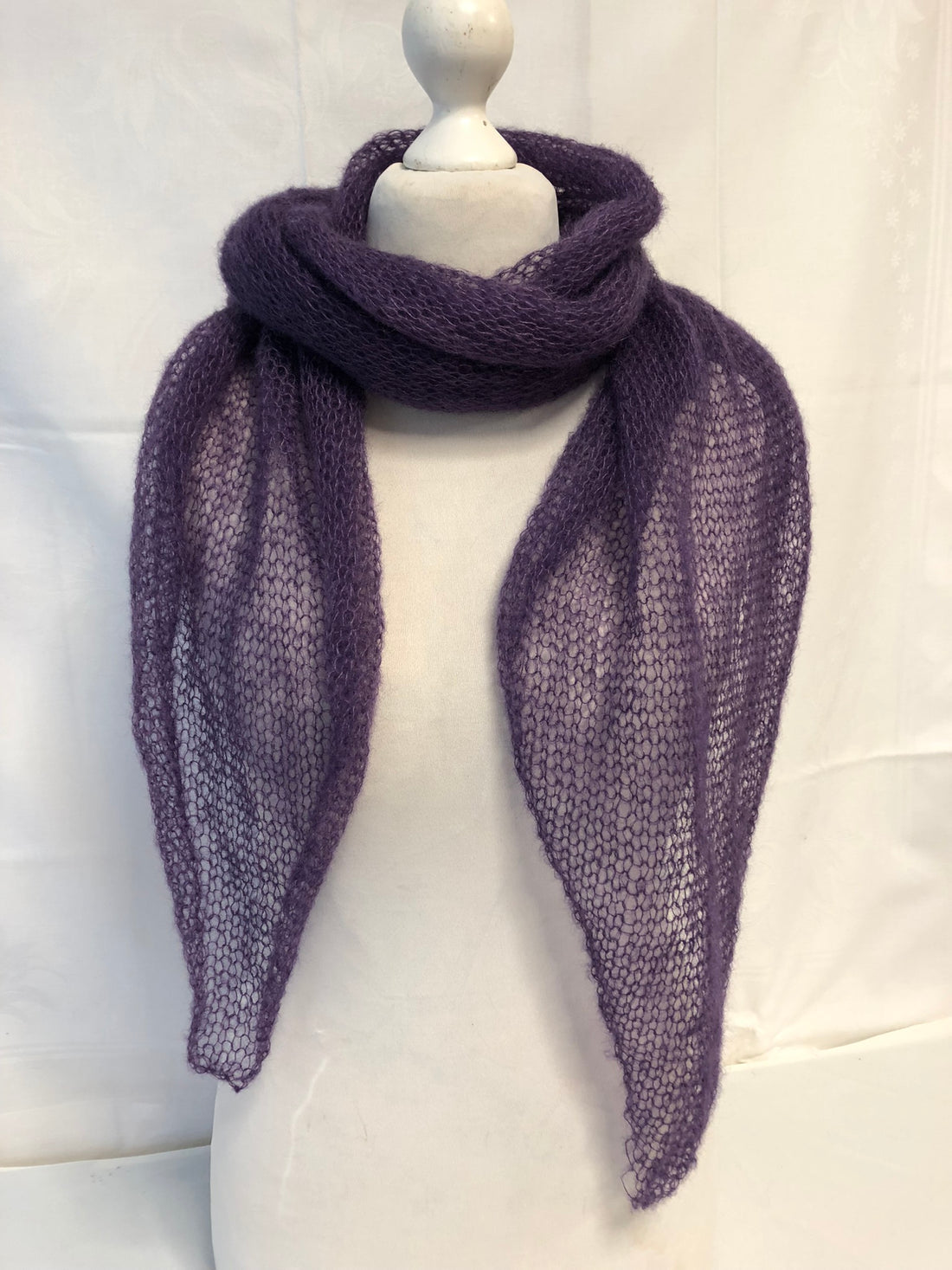 Schal Tuch Stola Pflaume