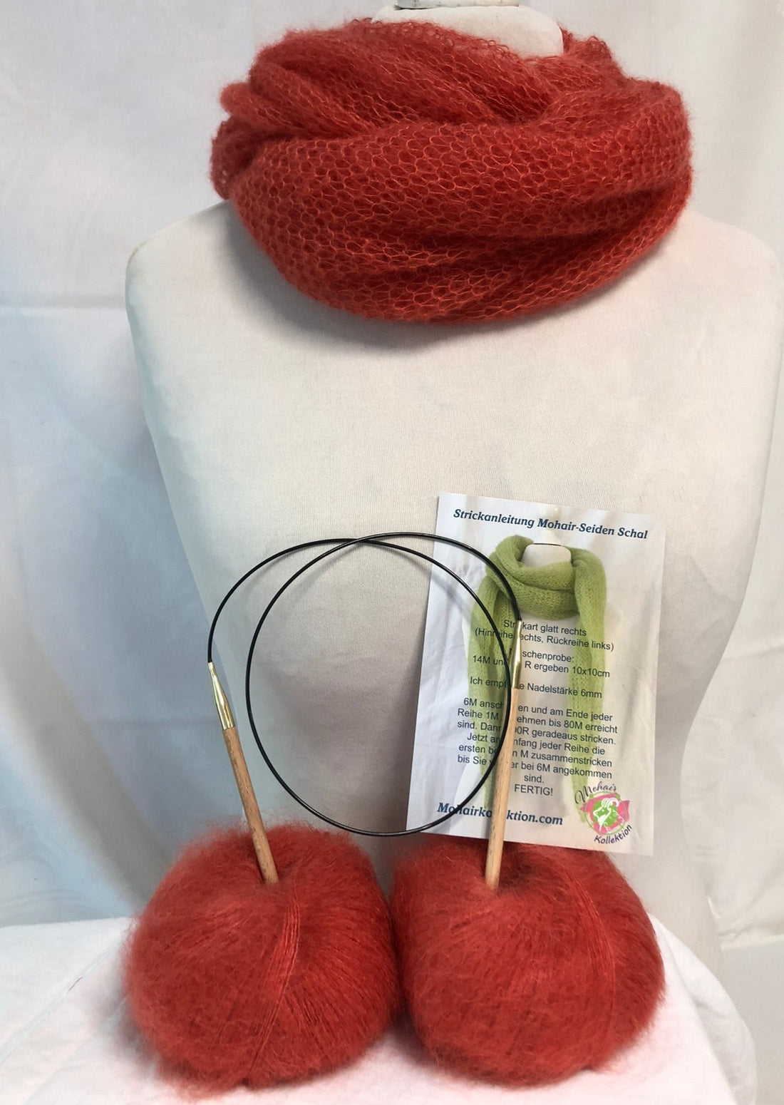 Strick-Set Loop Kürbis