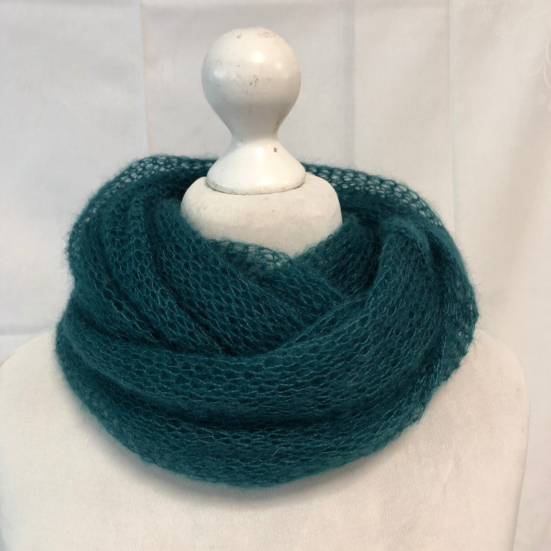 Kidmohair-Seiden Loop Dunkelgrün