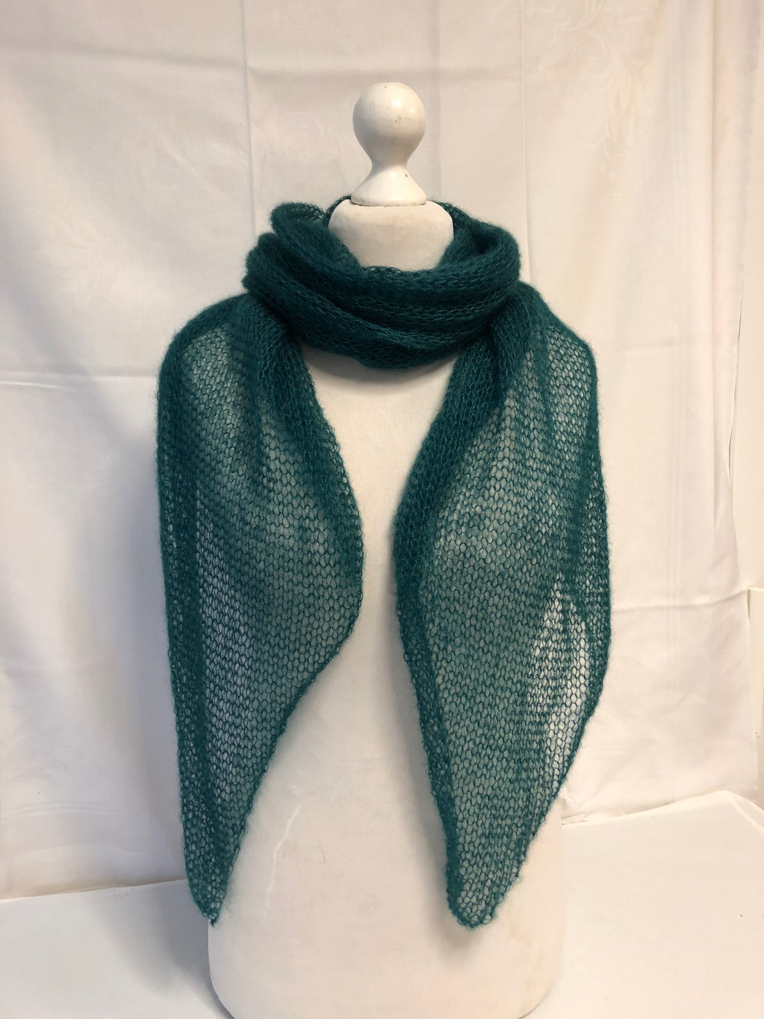 Schal Tuch Stola Dunkelgrün