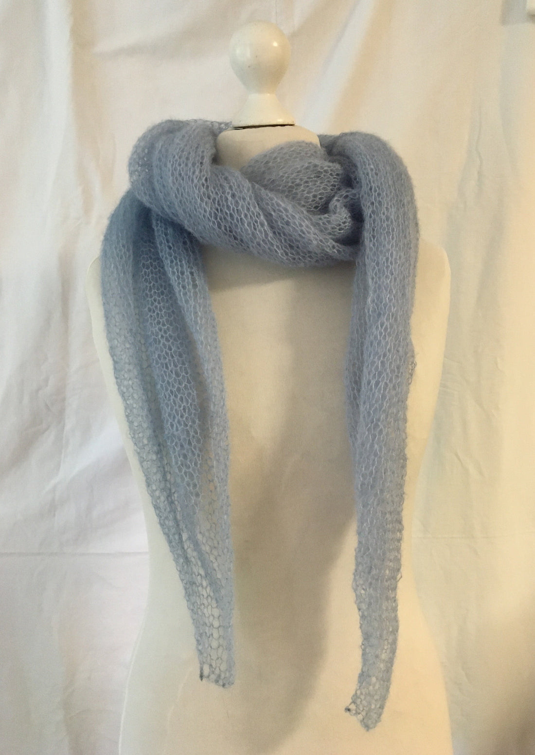 Schal Tuch Stola Hellblau
