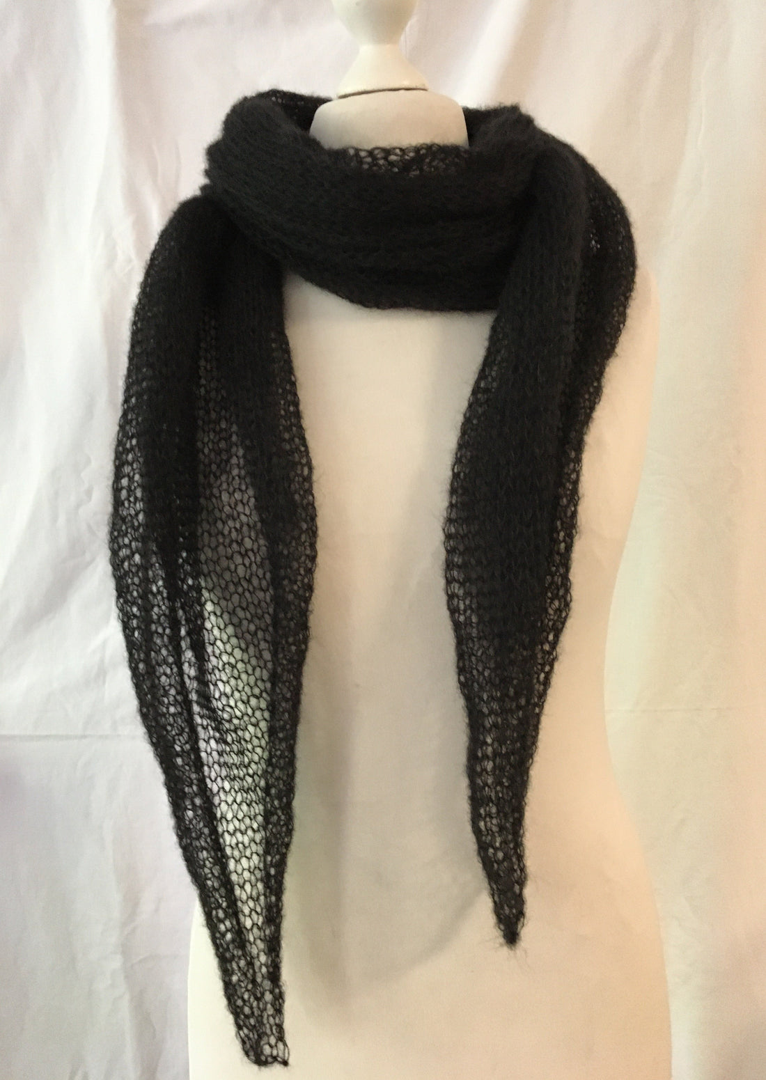 Schal Tuch Stola Schwarz